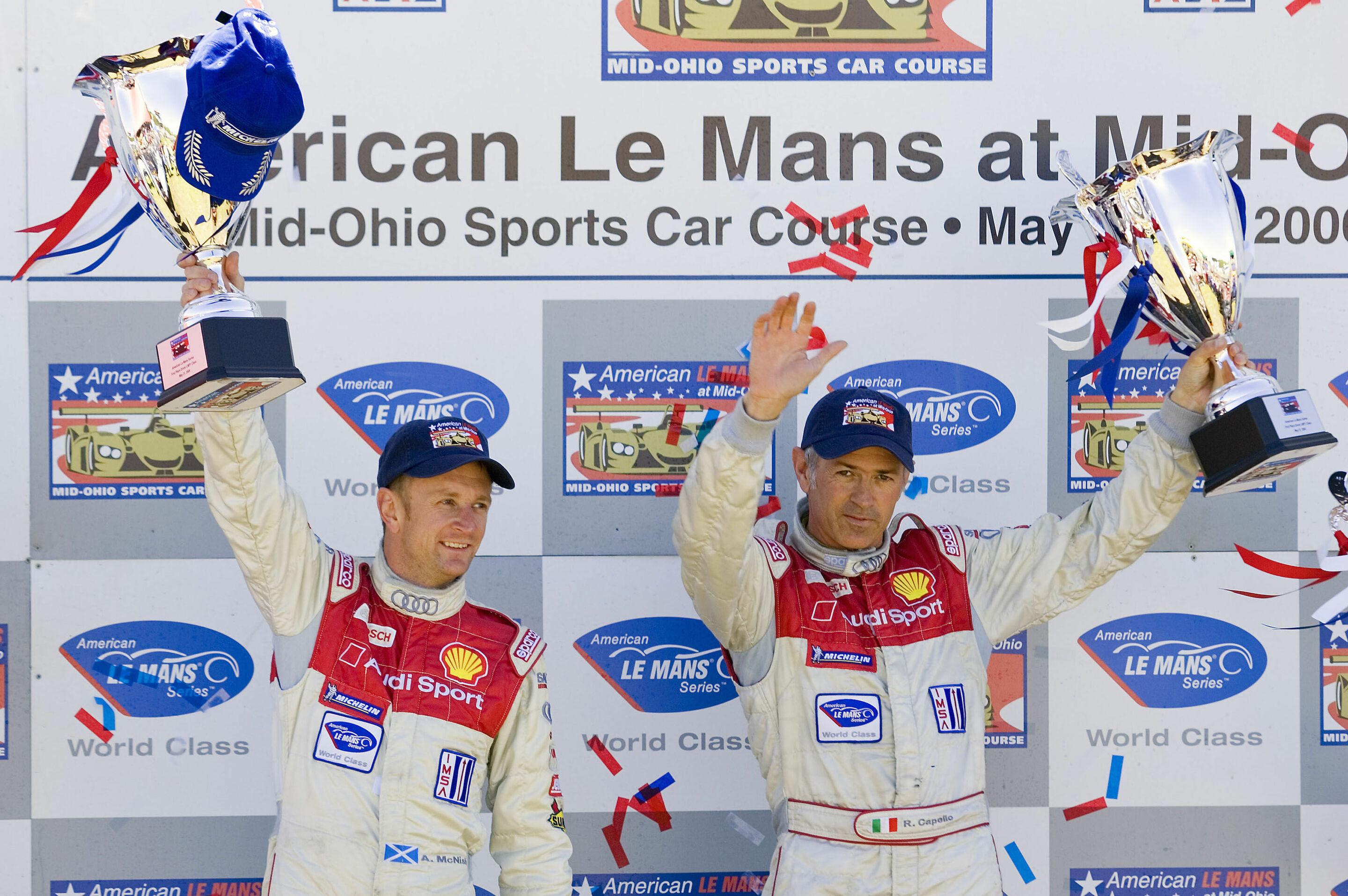 ALMS 2006 - Allan McNish and Dindo Capello on the podium
