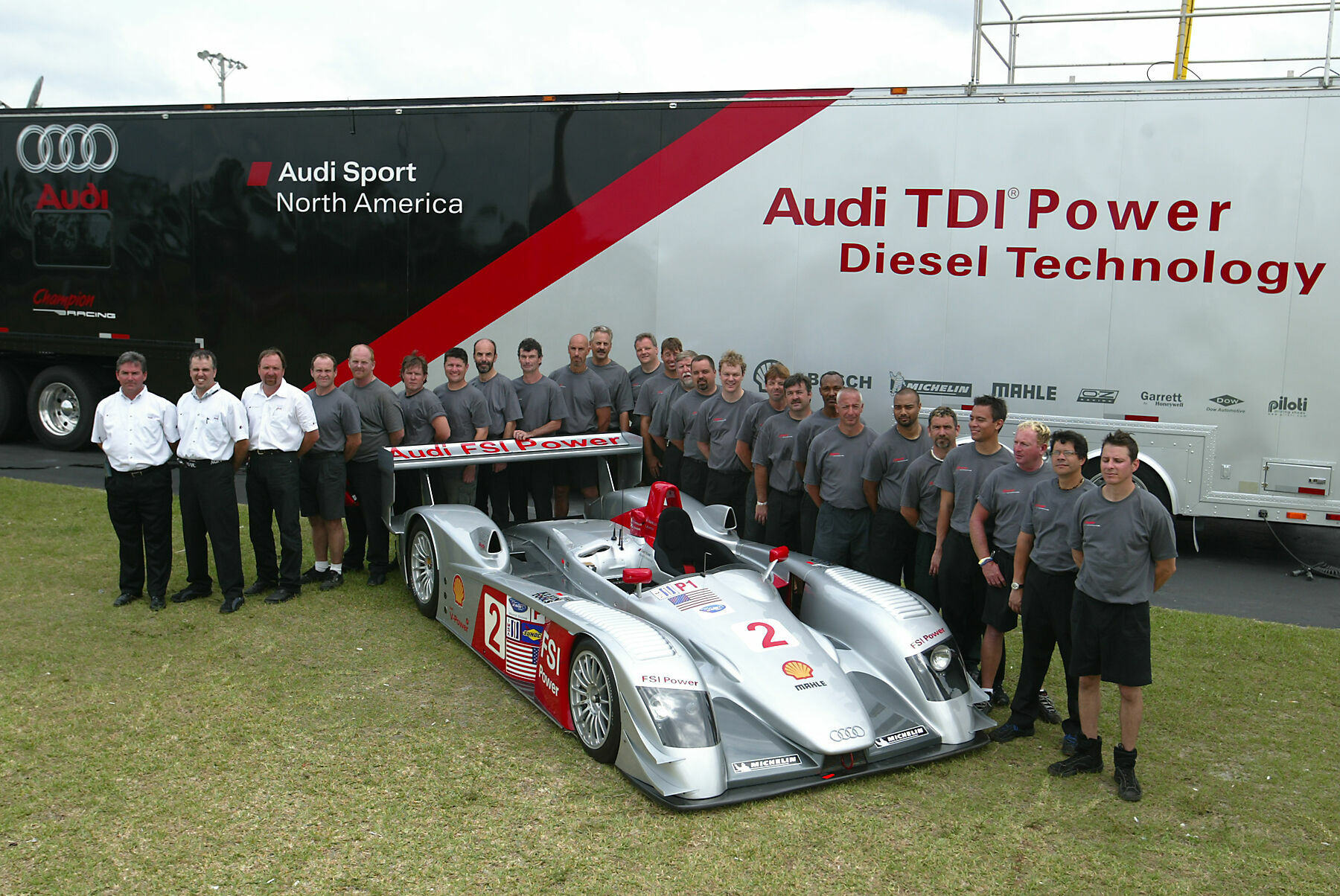 ALMS 2006 - Team Audi Sport North America with the Audi R8
