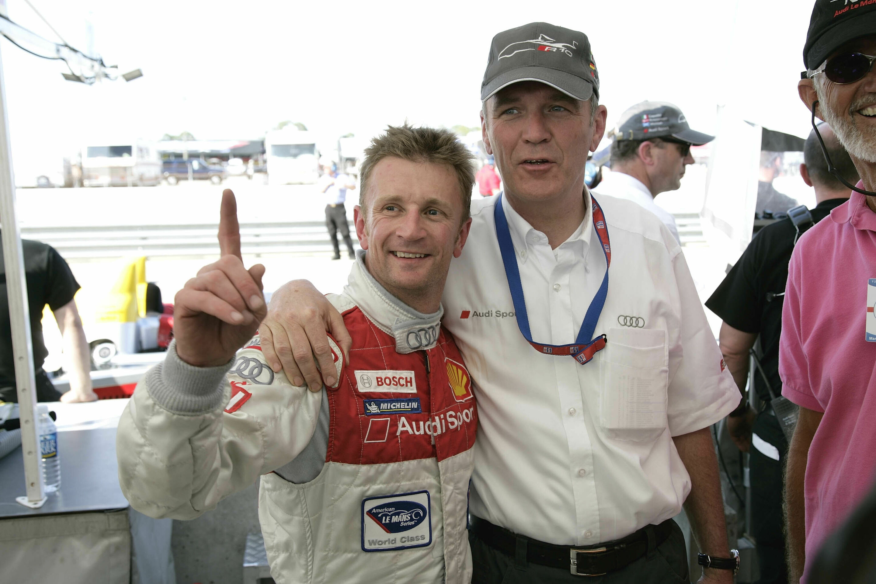 ALMS 2006 - Allan McNish und Audi Motorsportchef Dr. Wolfgang Ullrich