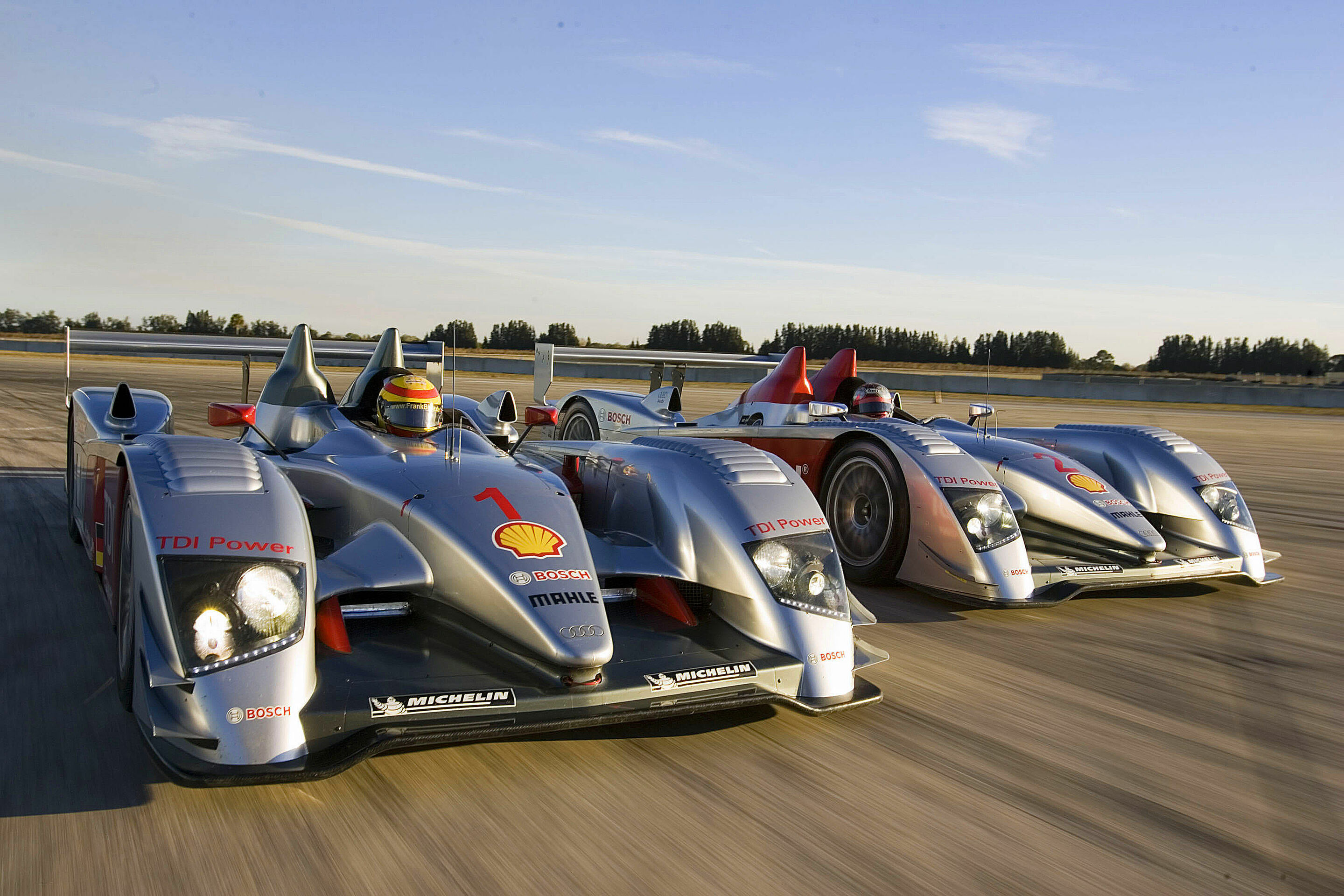 ALMS 2006 - Die beiden Audi R10 beim "Sebring Winter Test"