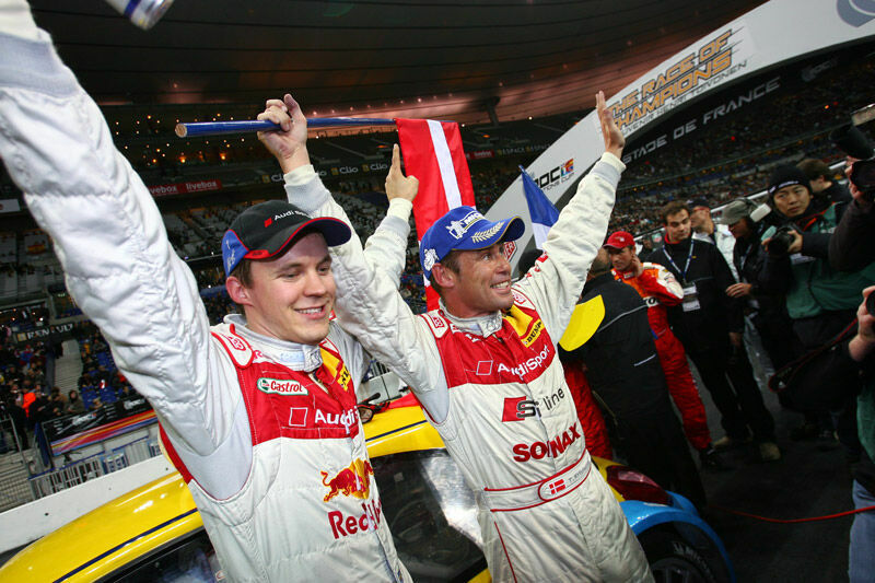 Race of Champions 2005 - Mattias Ekström and Tom Kristensen at the Race of Champions 2005