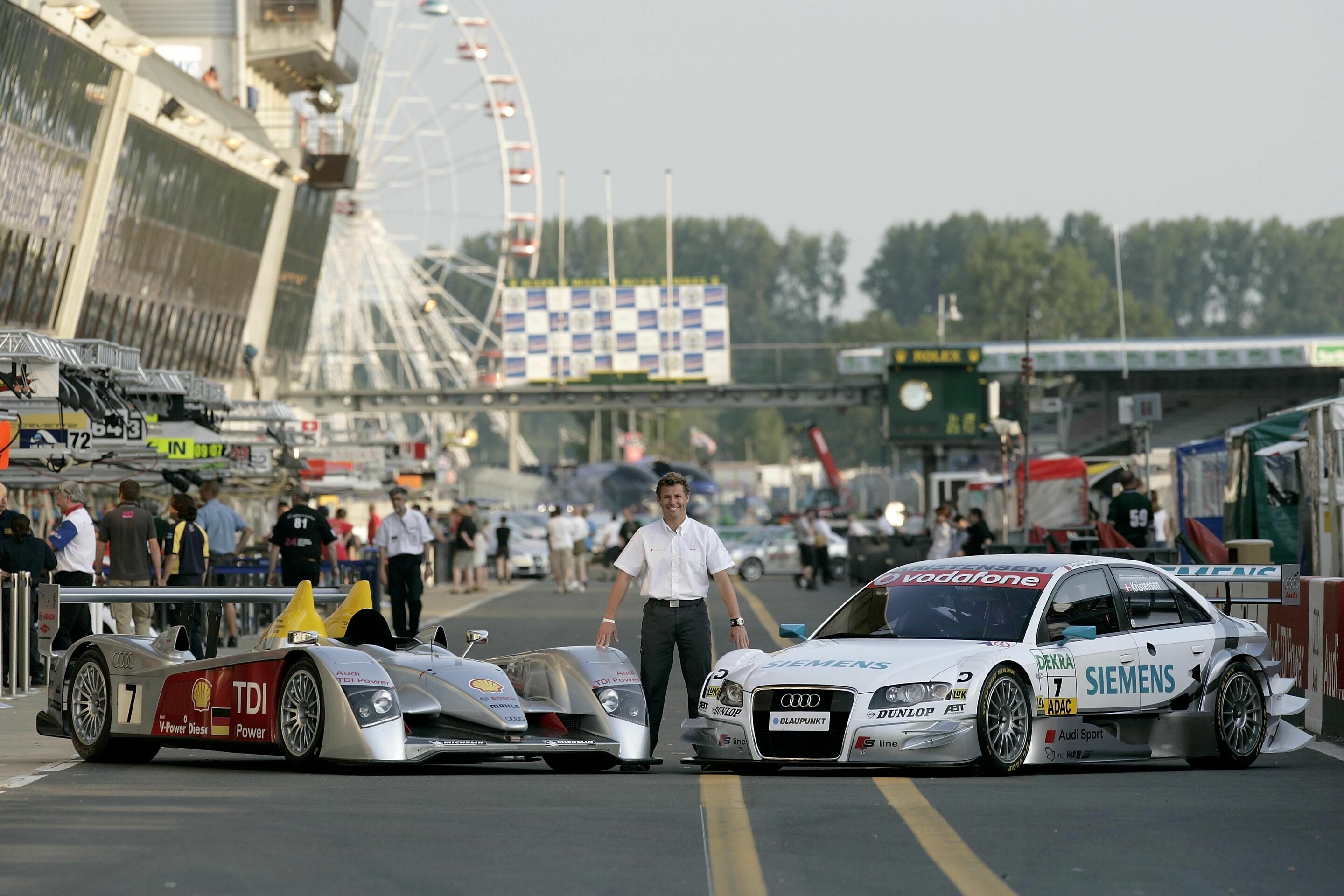 Le Mans 2006 - Tom Kristensen at Le Mans with the Audi R10 TDI and the Audi A4 DTM