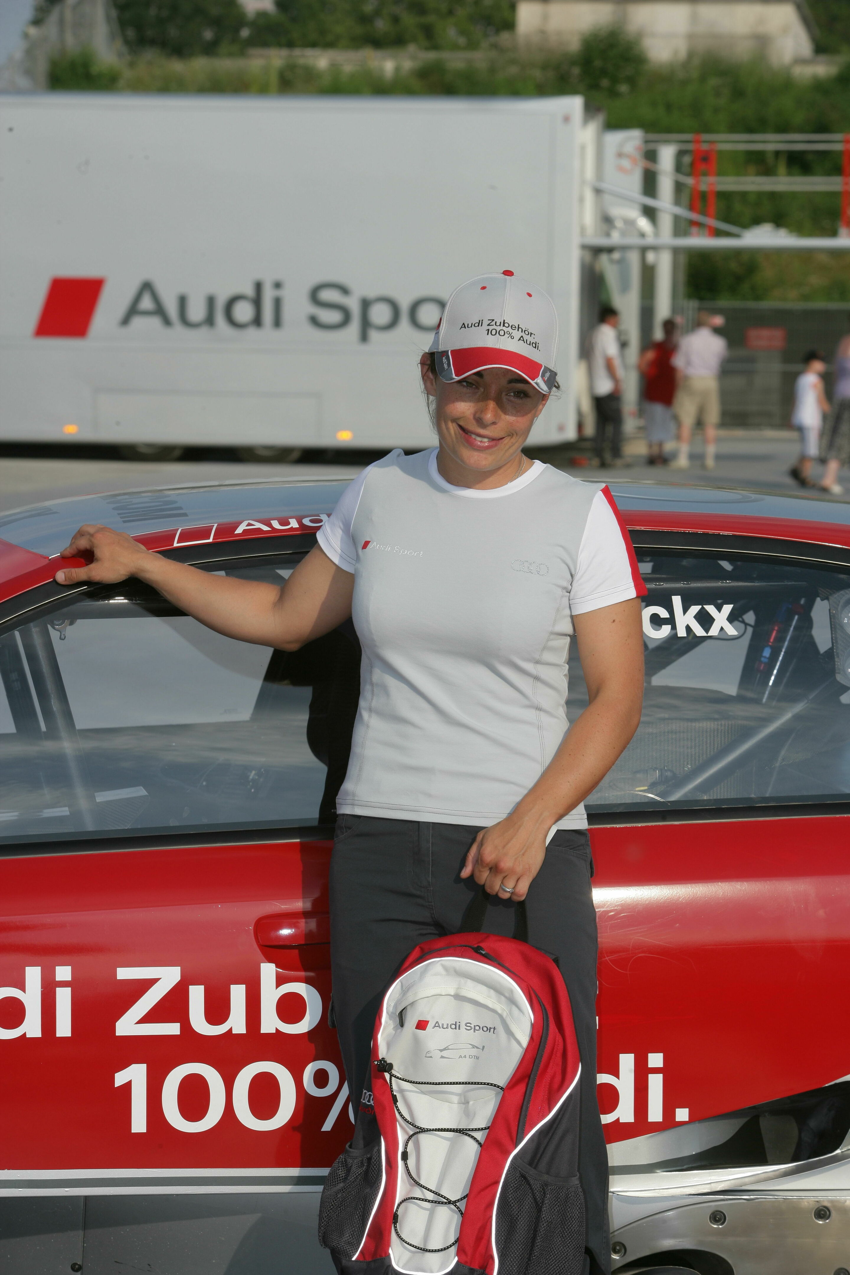 DTM 2006 - Vanina Ickx wearing parts of the Audi DTM collection