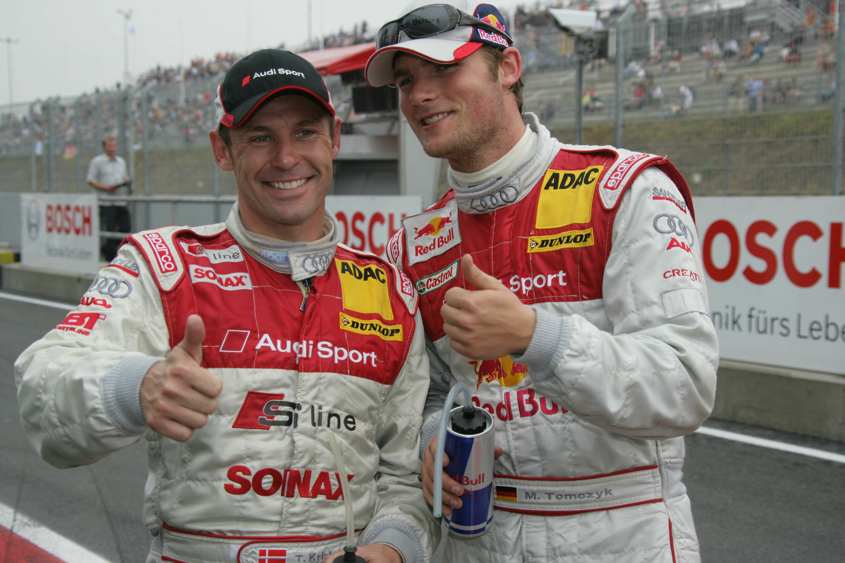 DTM 2005 - Front row: Tom Kristensen (left) and Martin Tomczyk