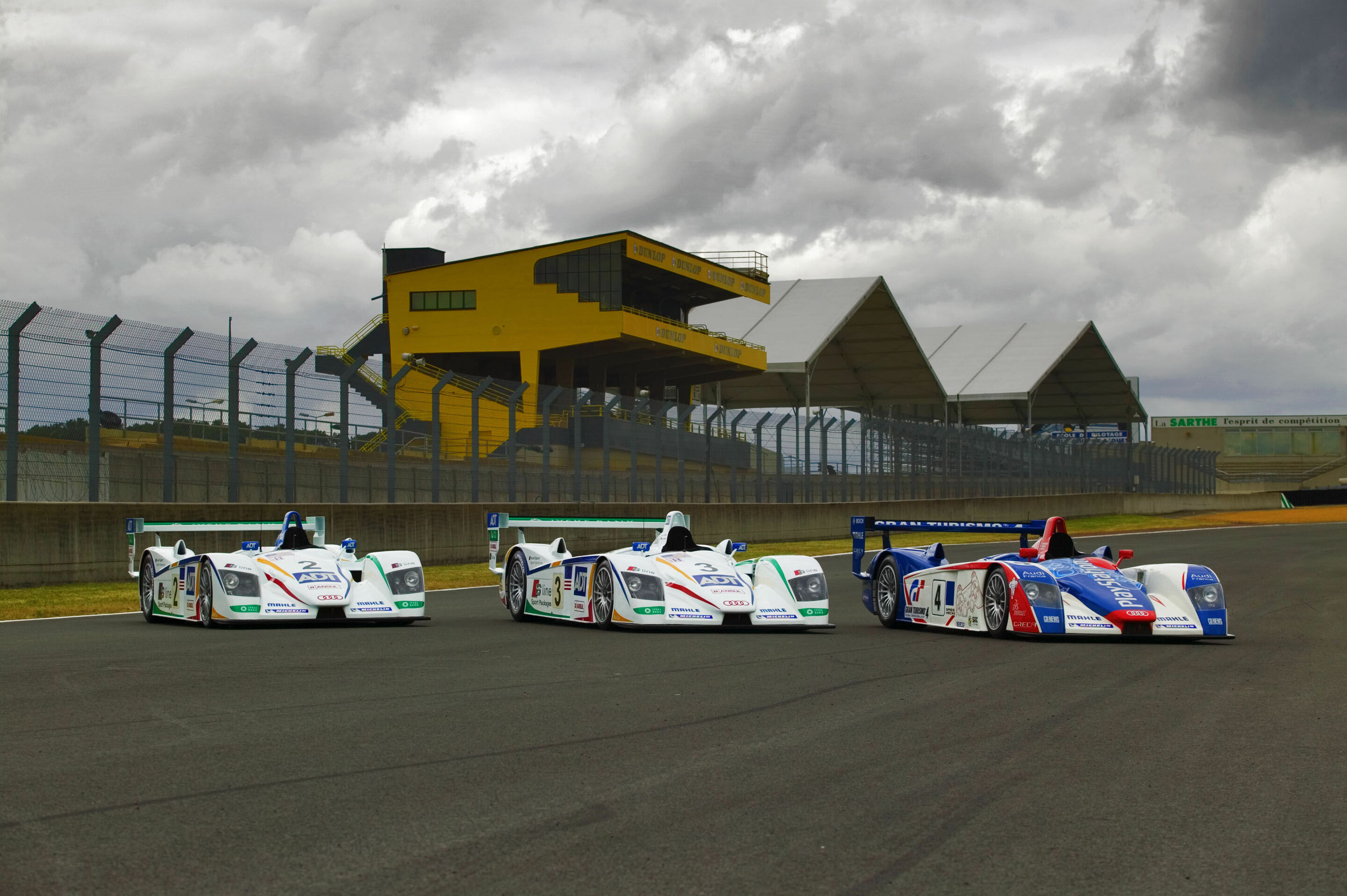 Le Mans 2005 - Die drei Audi R8 für die 24 Stunden von Le Mans 2005