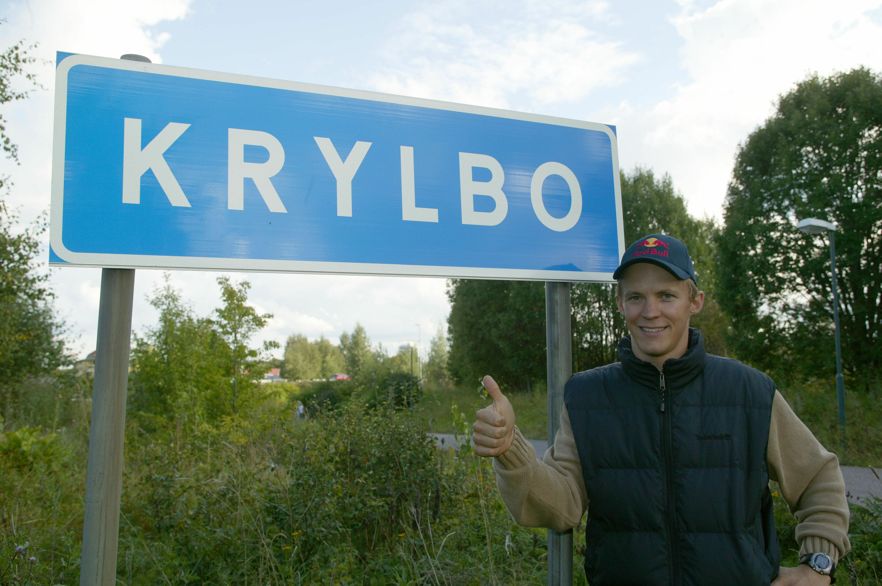 DTM 2004 - Mattias Ekström at the sign of his home village