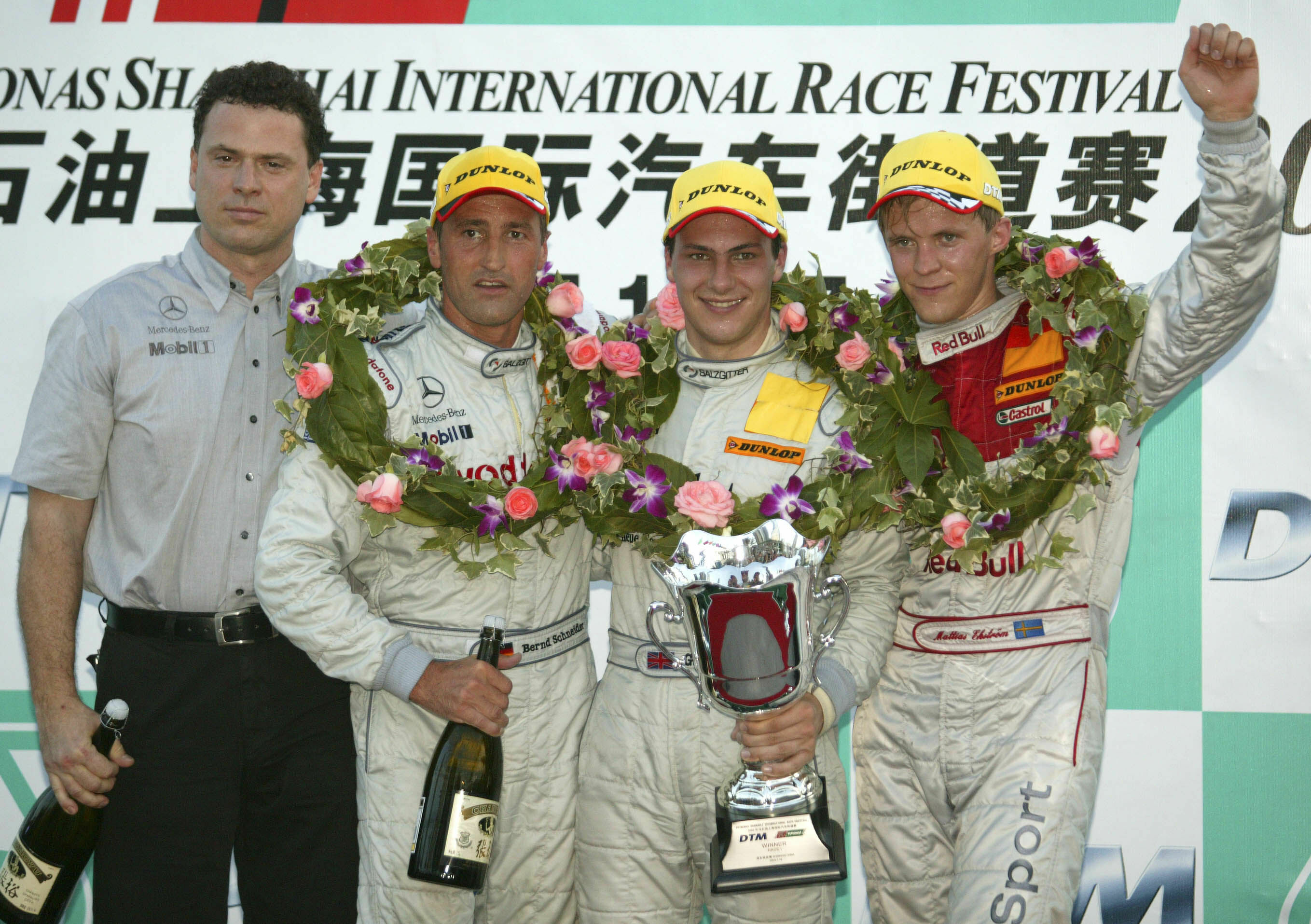 DTM 2004 - Das Podium in Shanghai