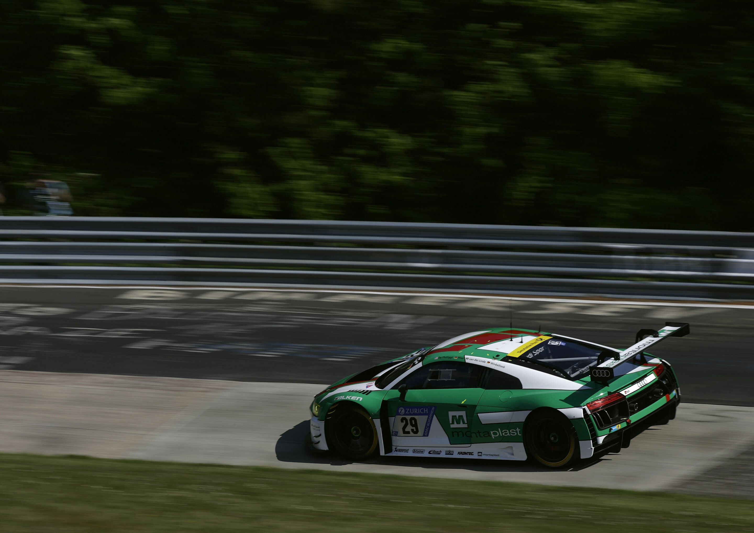 24h Nürburgring 2017 - Audi R8 LMS #29 (Audi Sport Team Land), Kelvin van der Linde/Christopher Mies/Connor De Phillippi/Markus Winkelhock