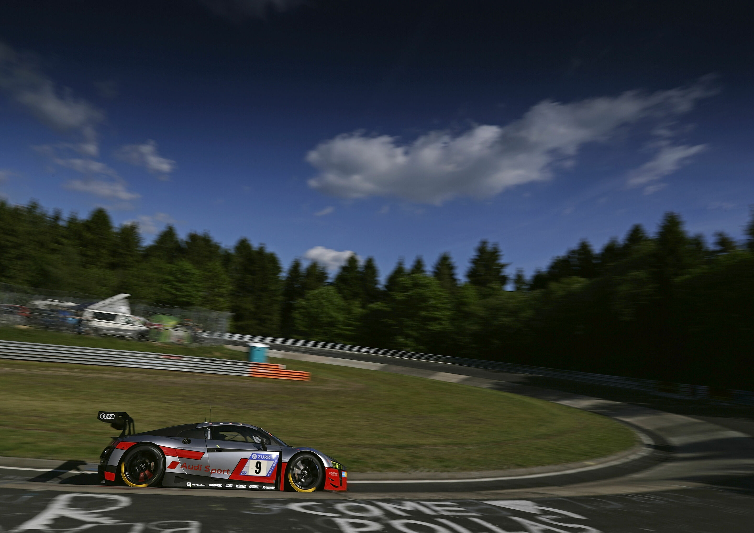 24h Nürburgring 2017 - Audi R8 LMS #9 (Audi Sport Team WRT), Marcel Fässler/Robin Frijns/Nico Müller/René Rast