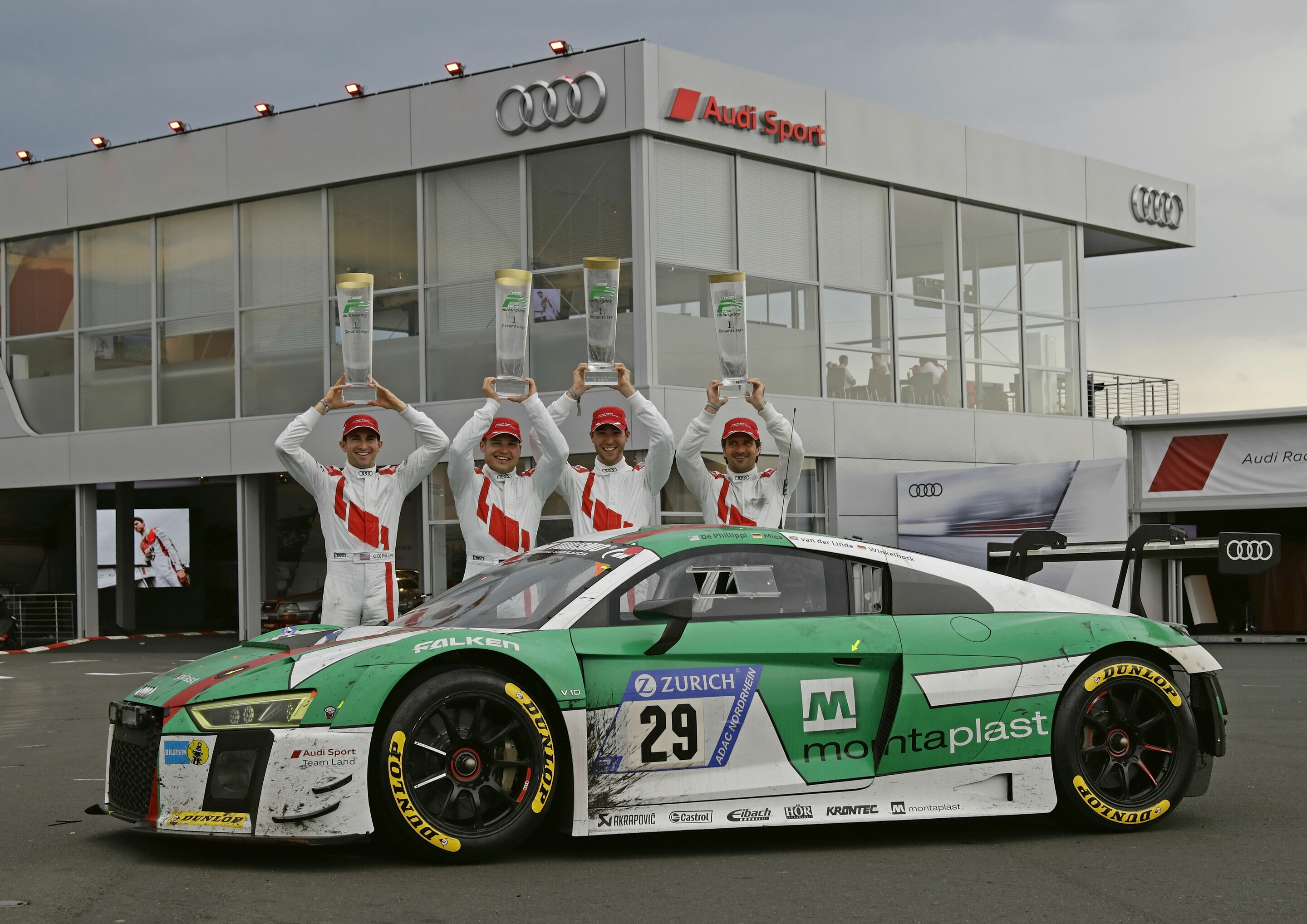 24h Nürburgring 2017 - Audi R8 LMS #29 (Audi Sport Team Land), Connor De Phillippi/Christopher Mies/Kelvin van der Linde/Markus Winkelhock