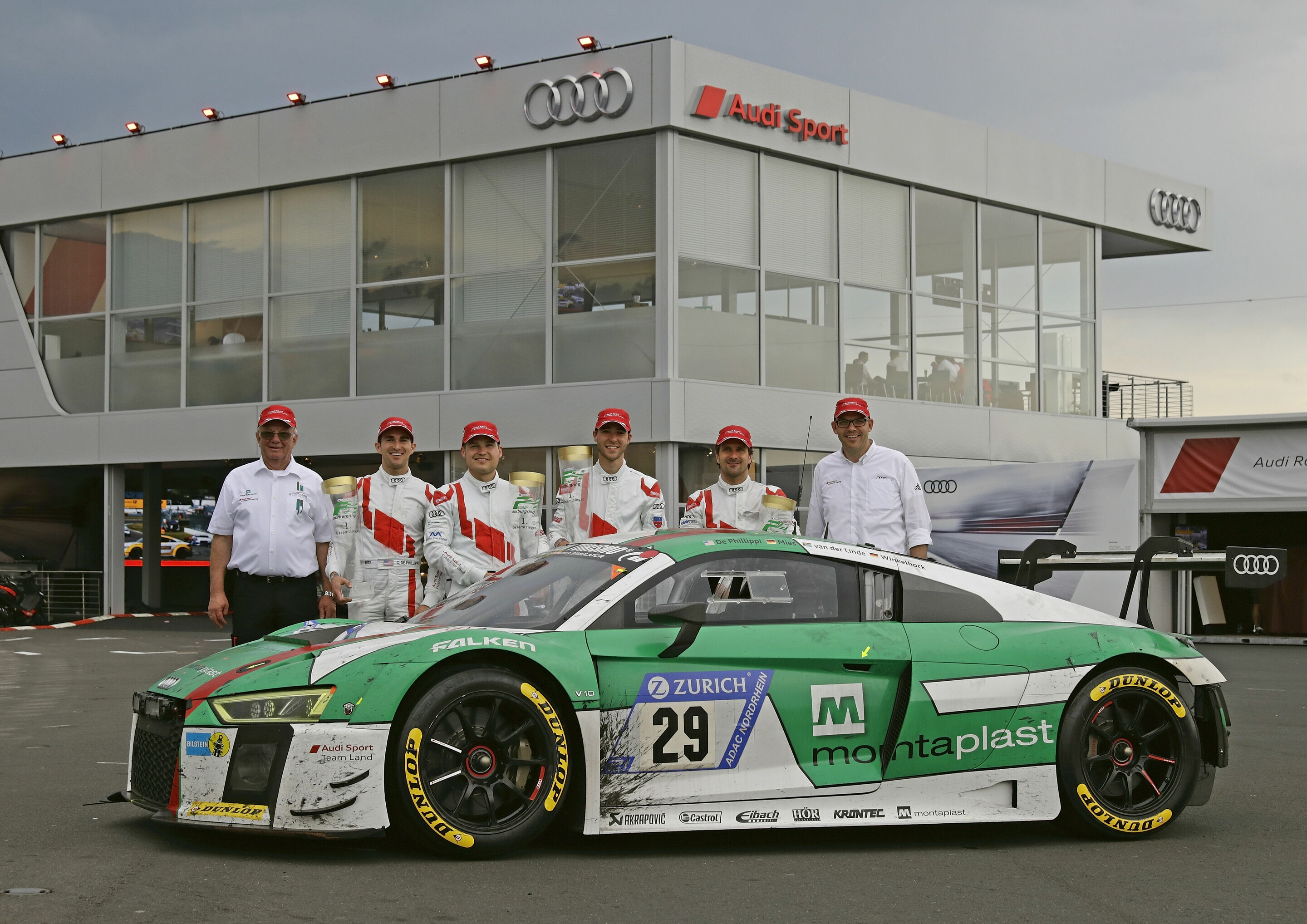 24h Nürburgring 2017 - Audi R8 LMS #29 (Audi Sport Team Land), Wolfgang Land, Connor De Phillippi/Christopher Mies/Kelvin van der Linde/Markus Winkelhock, Chris Reinke