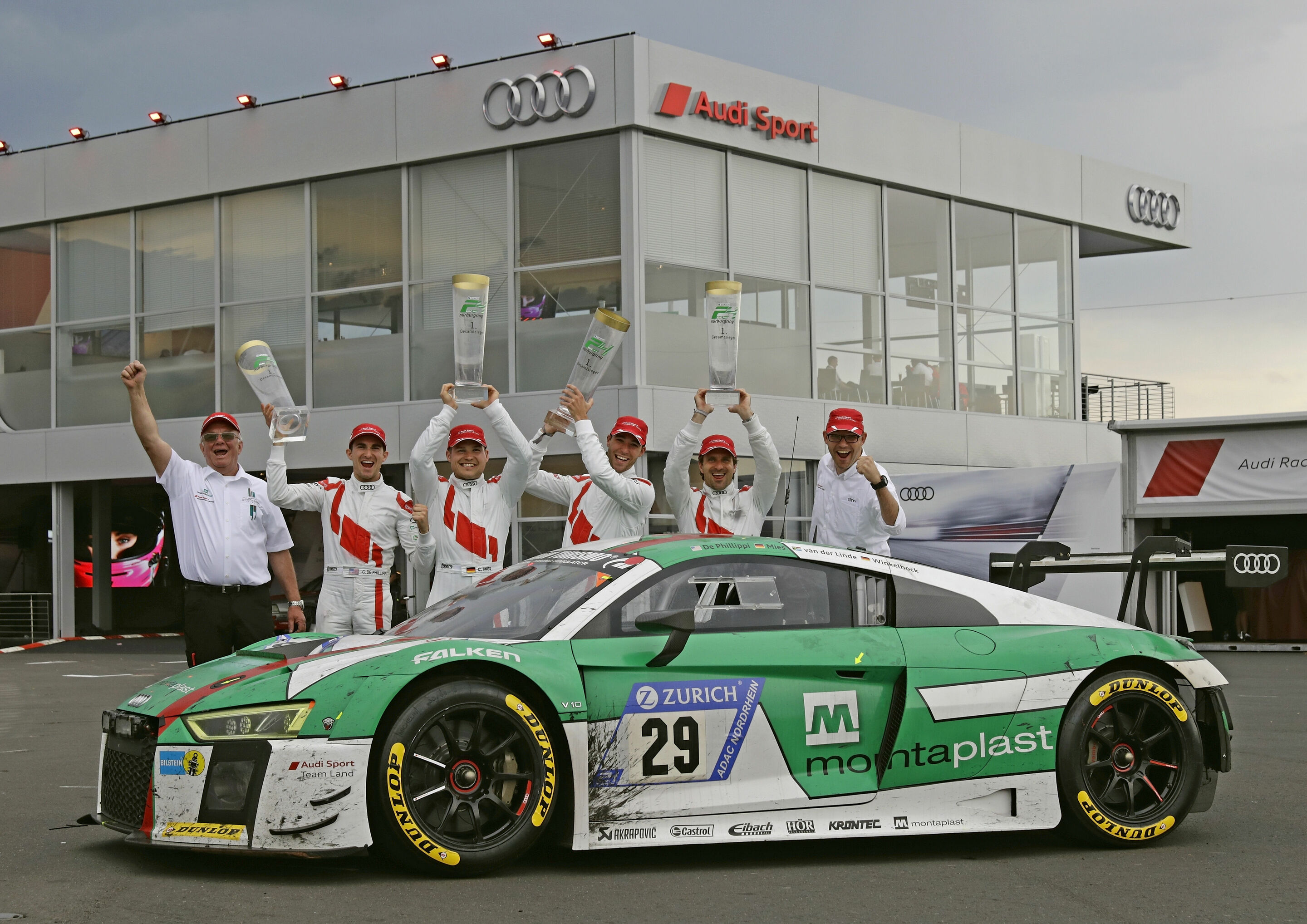 24h Nürburgring 2017 - Audi R8 LMS #29 (Audi Sport Team Land), Wolfgang Land, Connor De Phillippi/Christopher Mies/Kelvin van der Linde/Markus Winkelhock, Chris Reinke