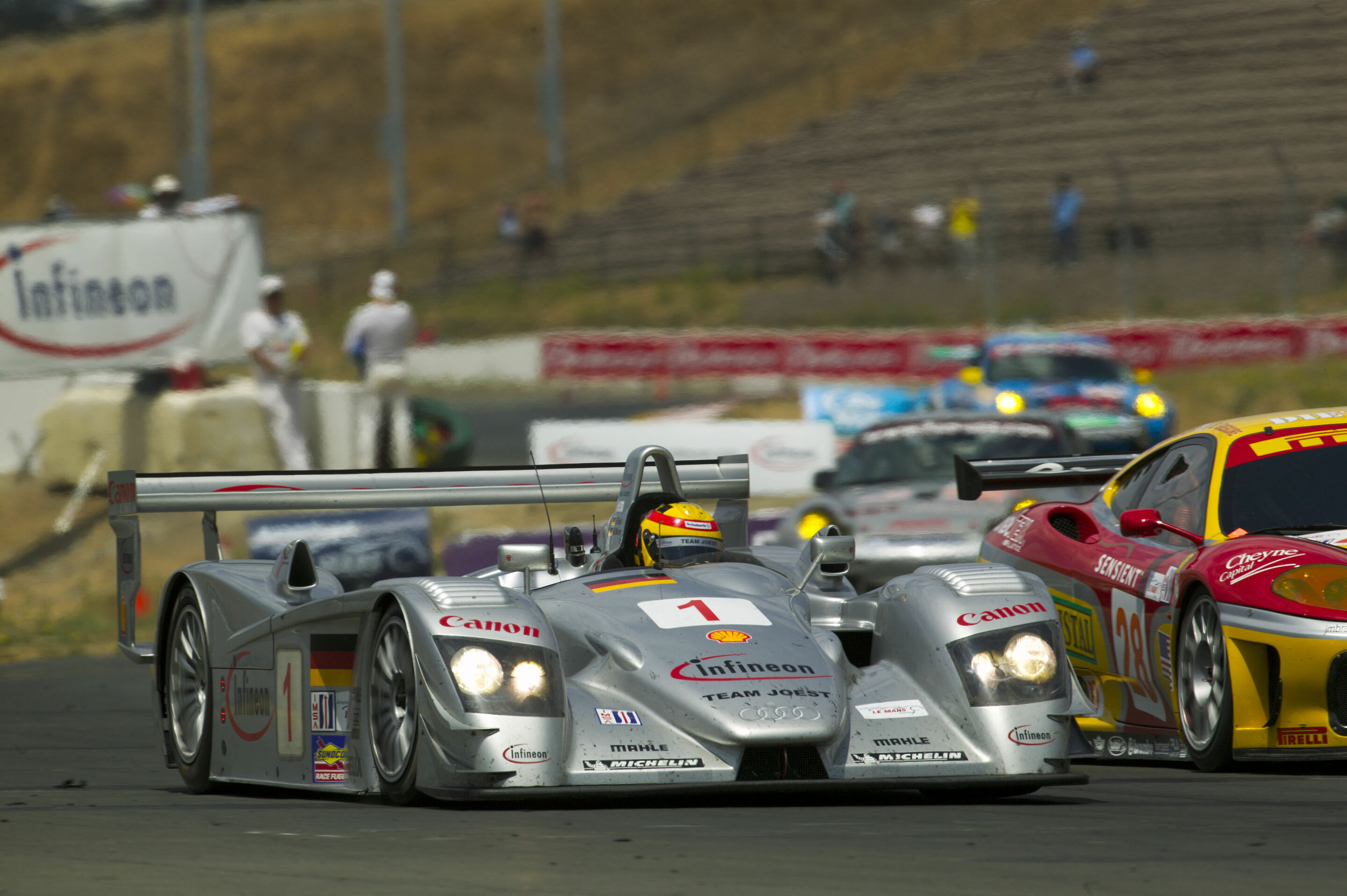 ALMS 2003 - Frank Biela im Infineon Team Joest Audi R8