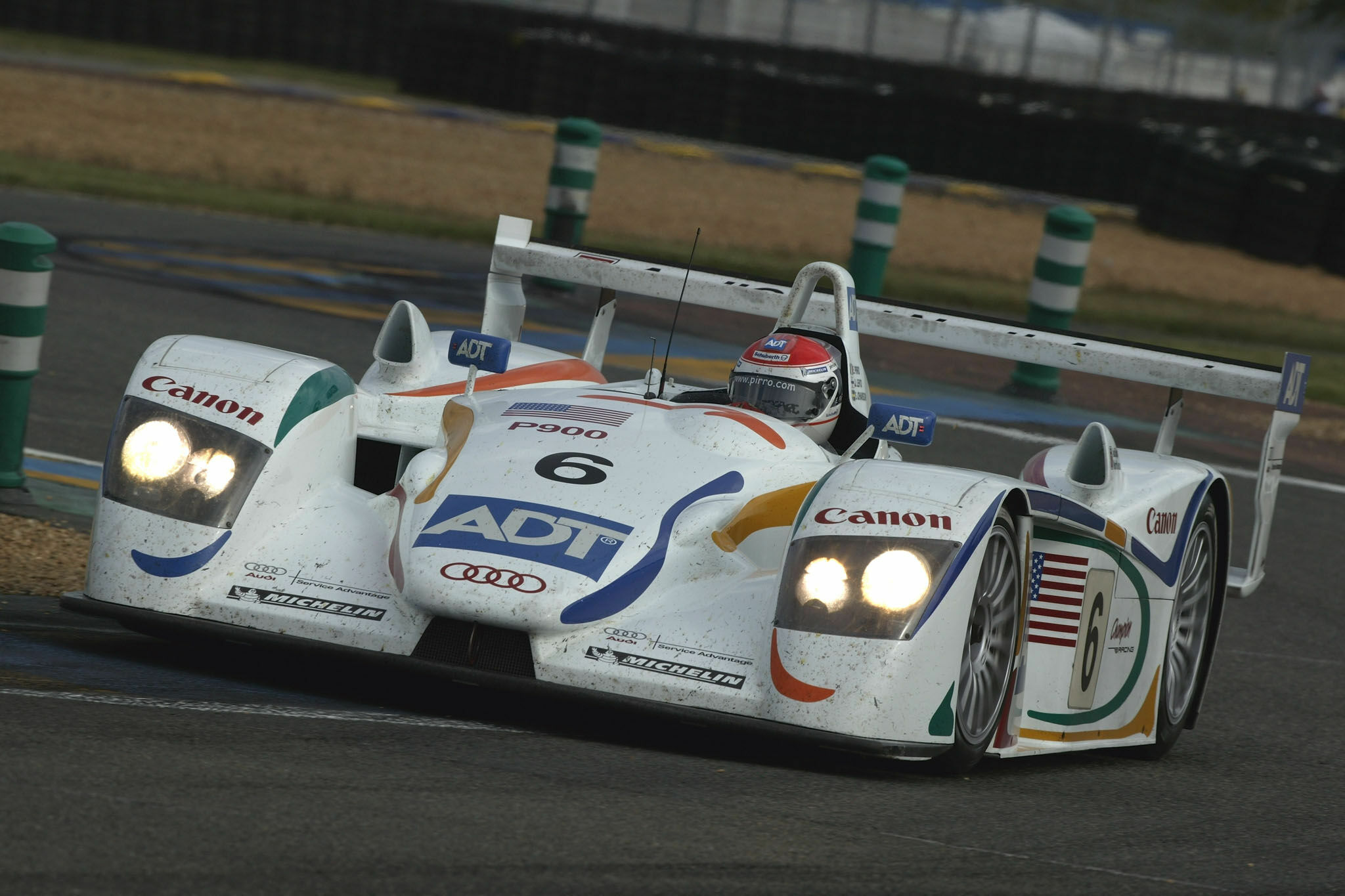 Le Mans 2003 - Emanuele Pirro im Audi R8 of the Team ADT Champion Racing