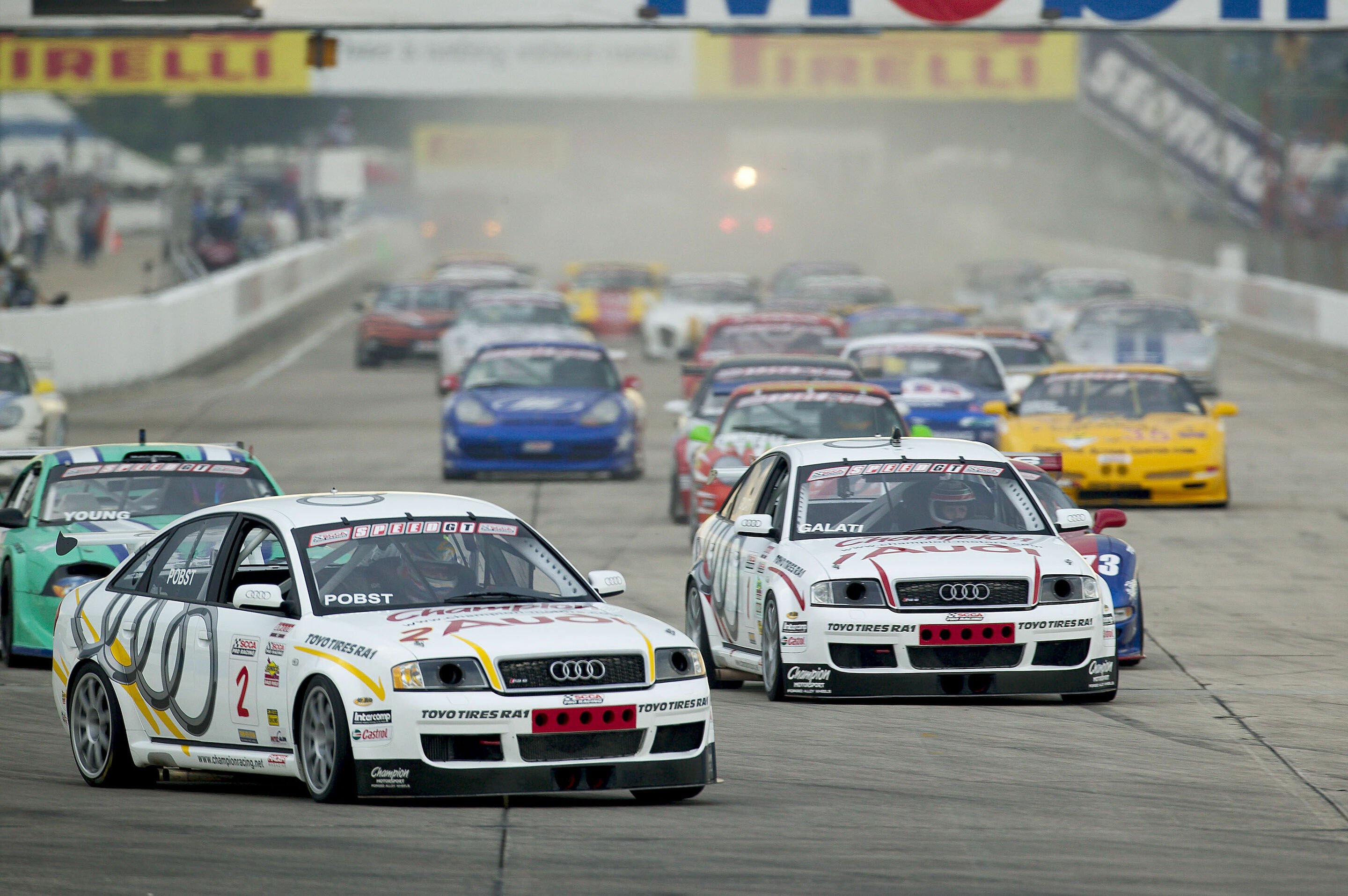 SPEED GT 2003 - Randy Pobst und Michael Galati führen beim Saisonstart der SPEED World Challenge