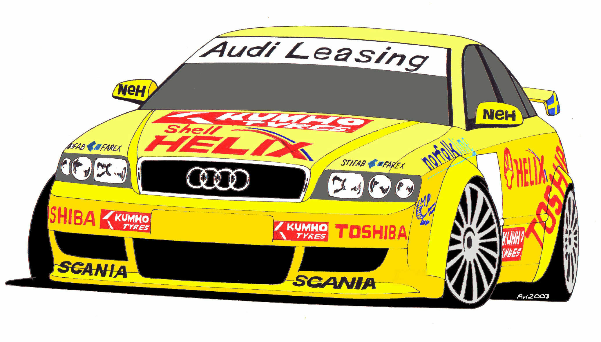 STCC 2003 - Design study of the new KMS Audi A4 STCC