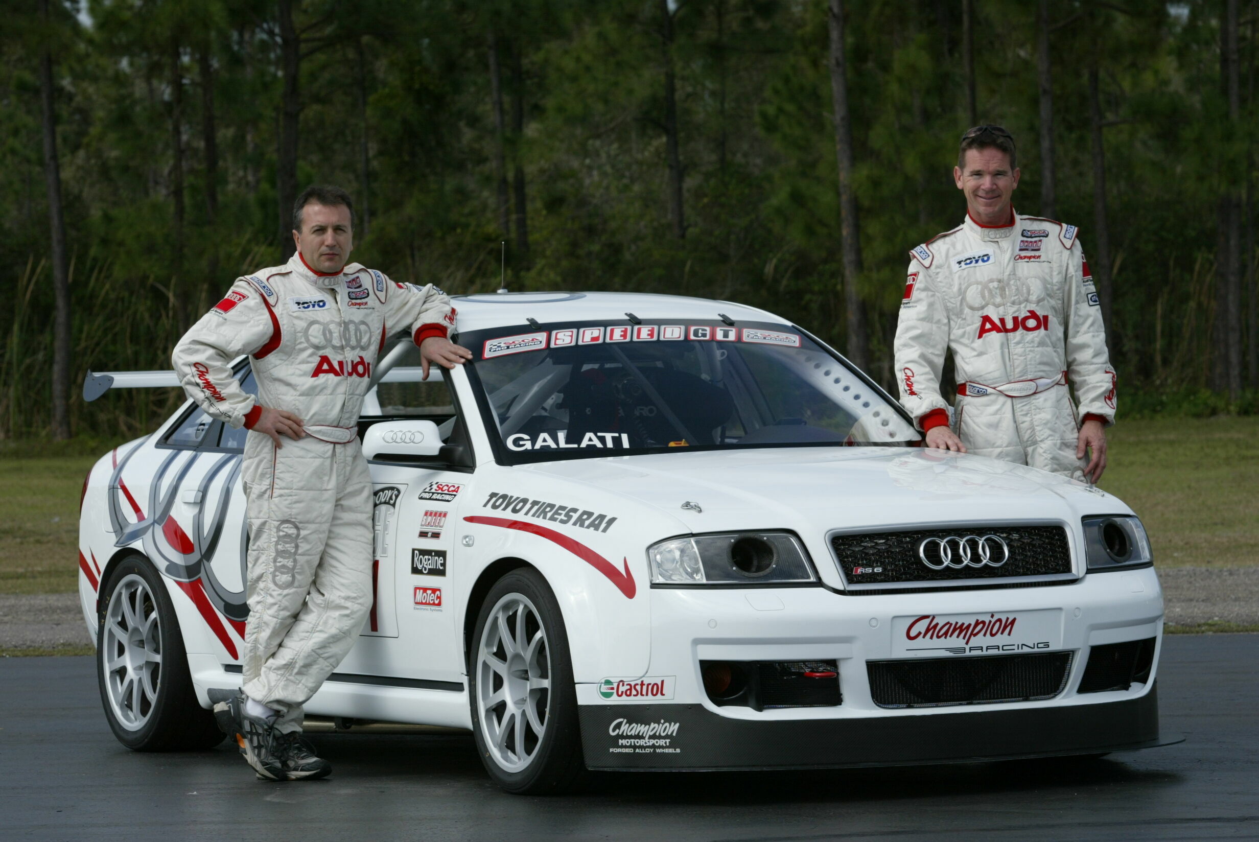 SPEED GT 2003 - Michael Galati und Randy Pobst mit dem neuen Audi RS6 Competition