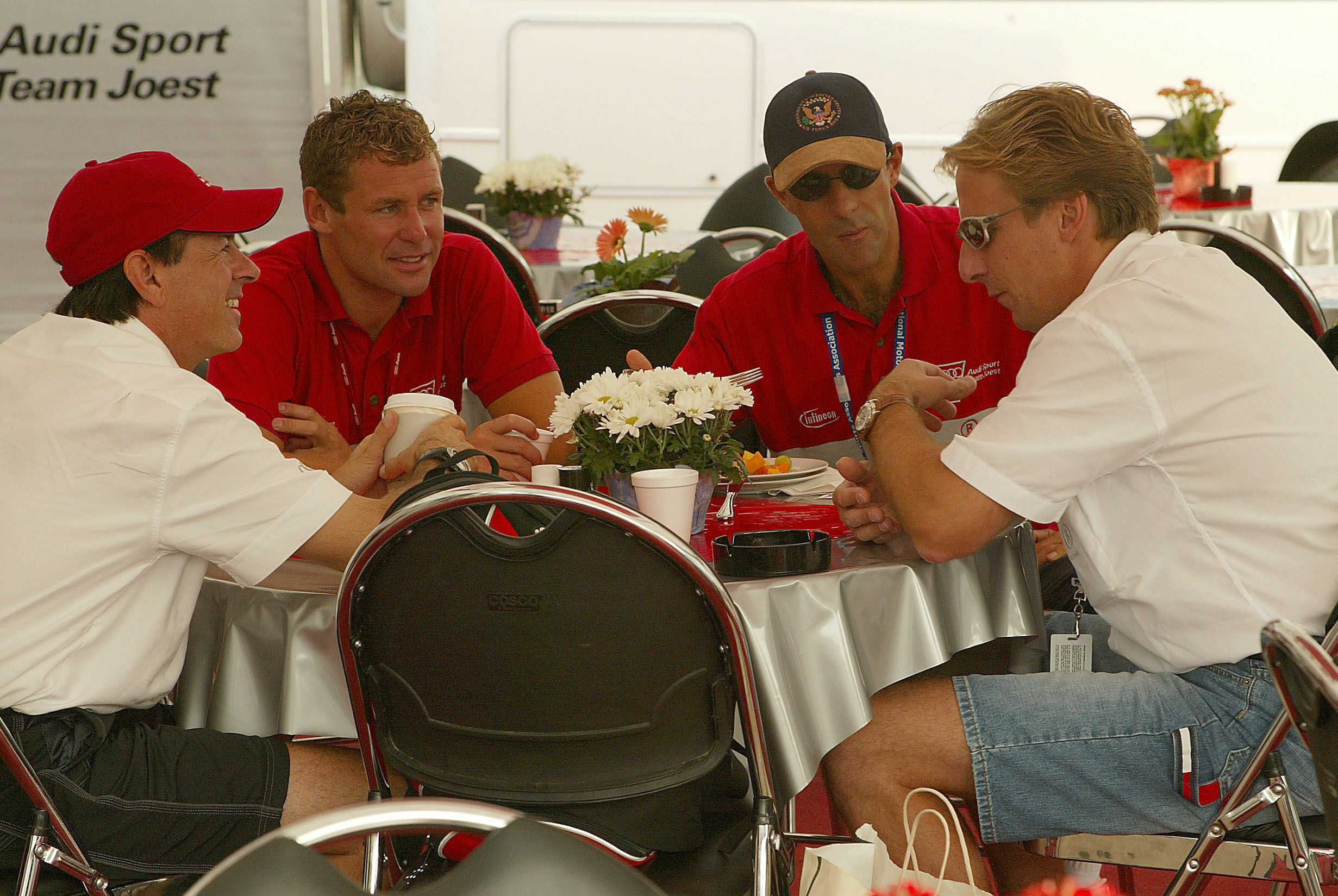 ALMS 2002 - Die Audi Ploten Rinaldo Capello, Tom Kristensen, Emanuele Pirro und Frank Biela