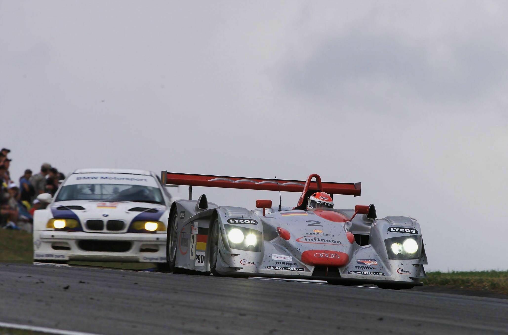 ALMS 2001 - Emanuele Pirro in the Infineon Audi R8 #2