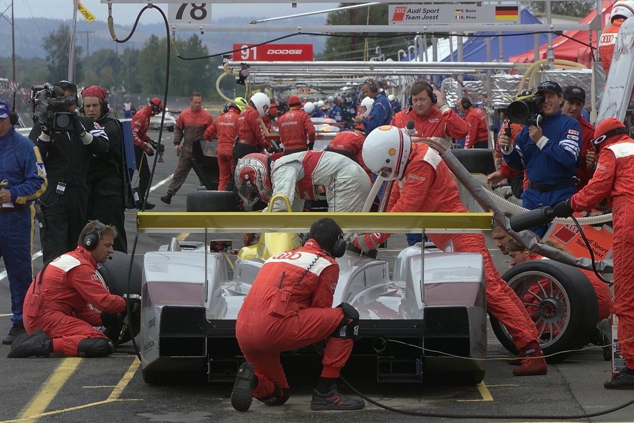 ALMS 2000 - Boxenstopp Audi R8 #77