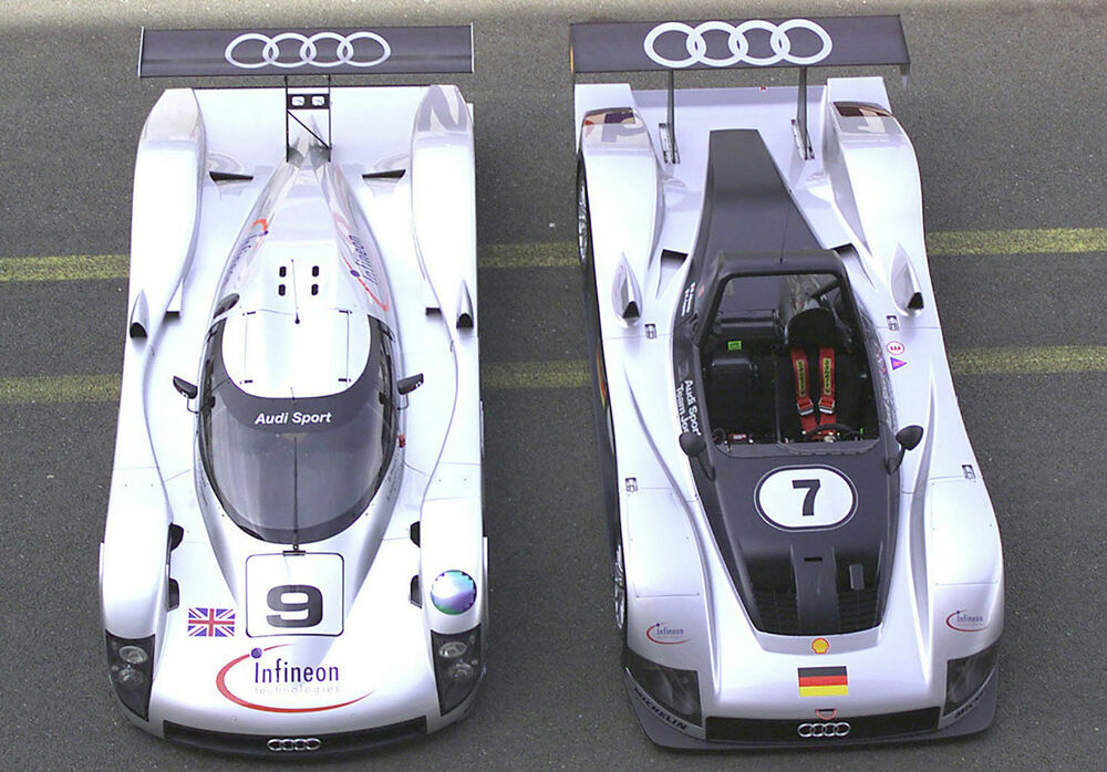 Le Mans 1999 - Audi R8C #9 (Audi Sport UK), Audi R8R #7 (Audi Sport Team Joest)