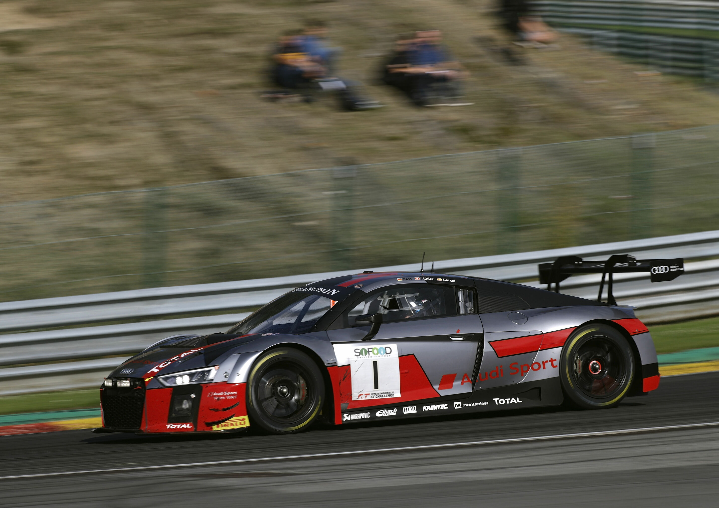 24h Spa 2017 - Audi R8 LMS #1 (Audi Sport Team WRT), Antonio García/Nico Müller/René Rast