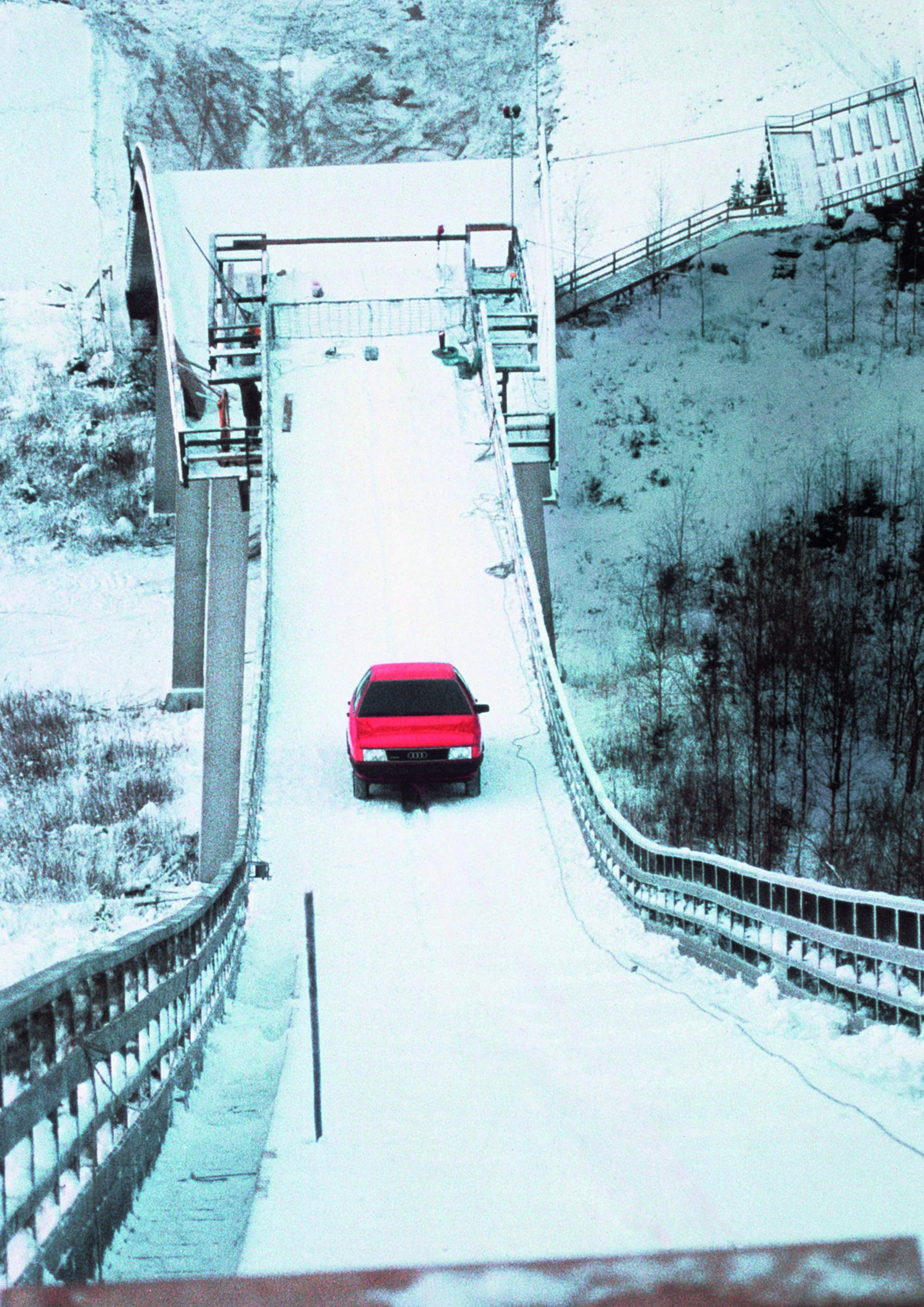 Anniversary magazine History - Audi 100 quattro – filmed for the famous TV-spot