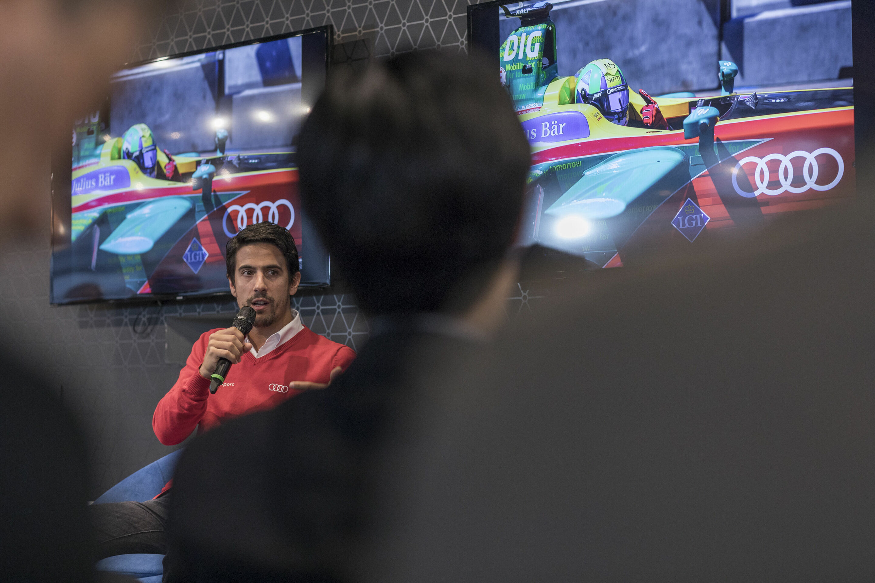 Lucas di Grassi - Lucas di Grassi, Pressekonferenz São Paulo