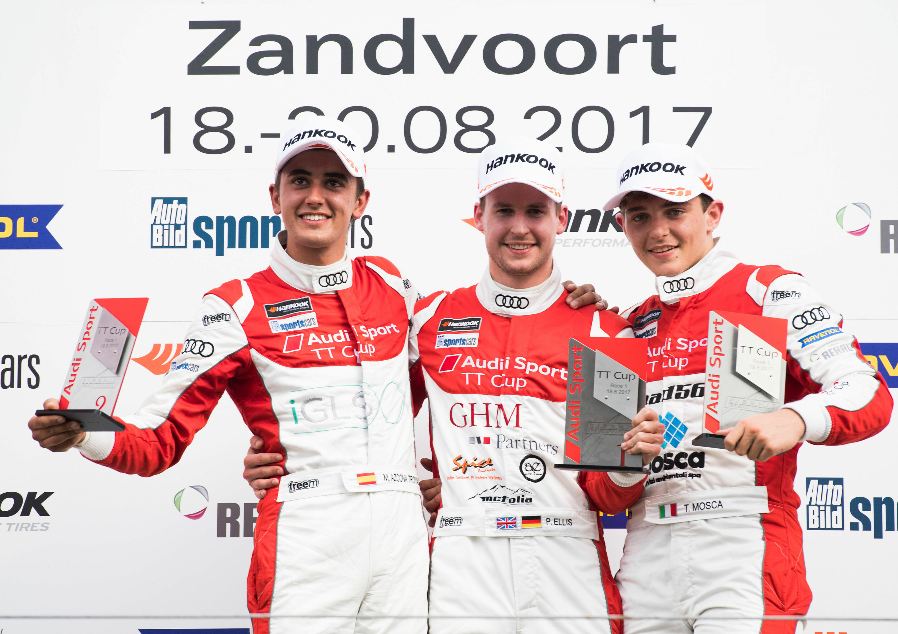 Audi Sport TT Cup Zandvoort 2017 - Mikel Azcona, Philip Ellis, Tommaso Mosca