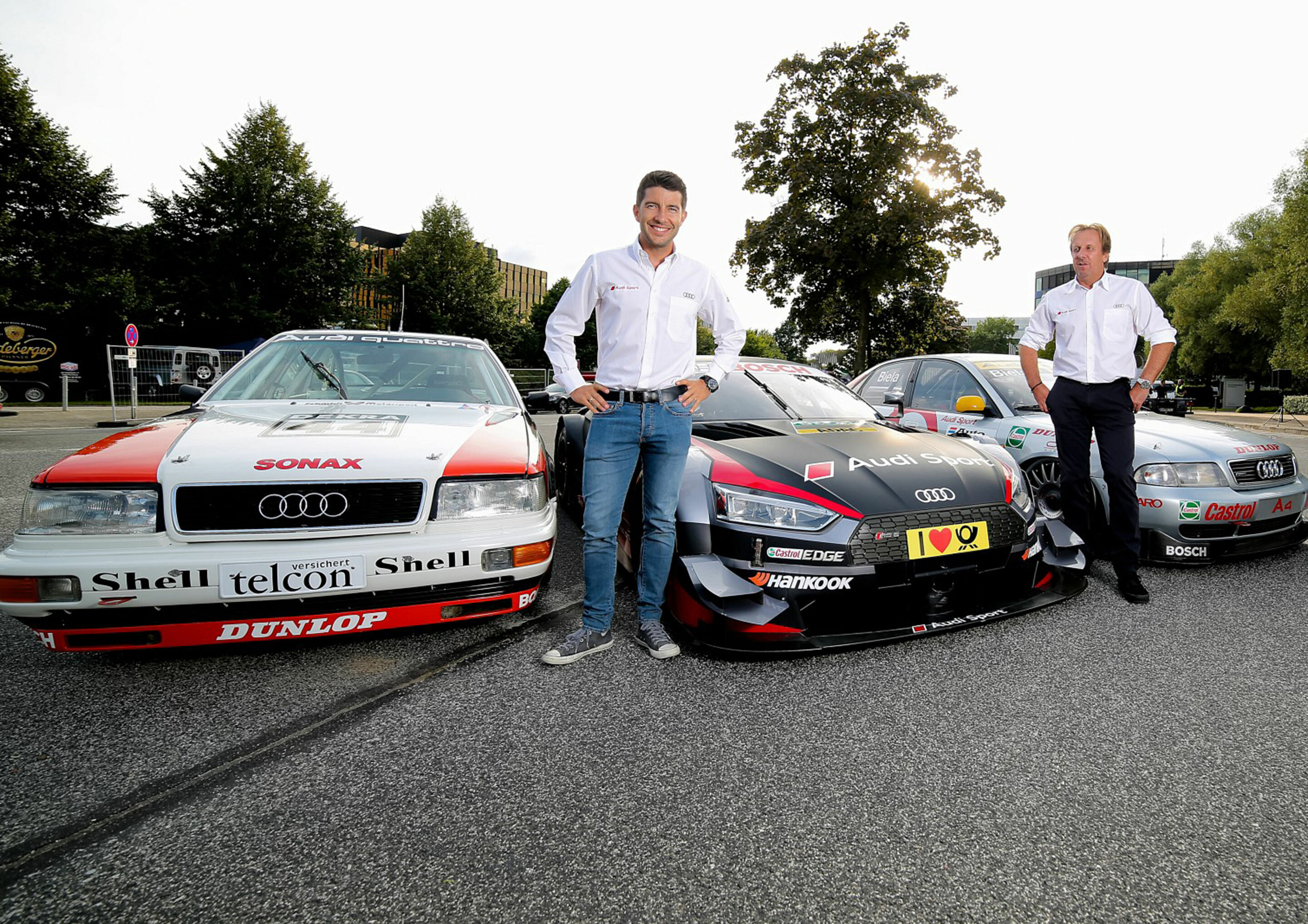 Stadtpark Revival 2017 - Mike Rockenfeller, Frank Biela, Audi V8 quattro, Audi RS 5 DTM, Audi A4 quattro