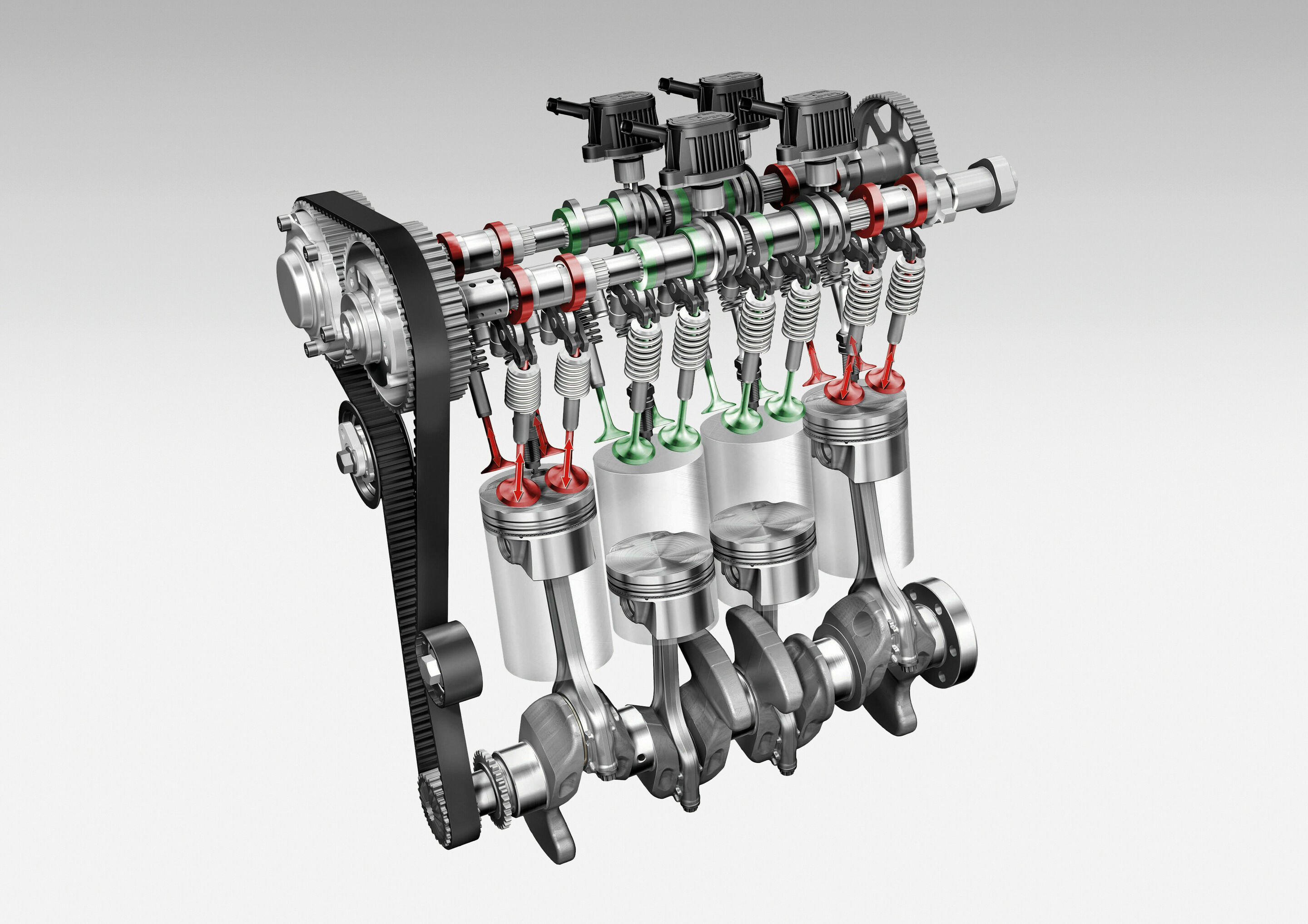 Cylinder on demand - The 1.4 TFSI shuts of cylinders 2 and 3 under partial load.