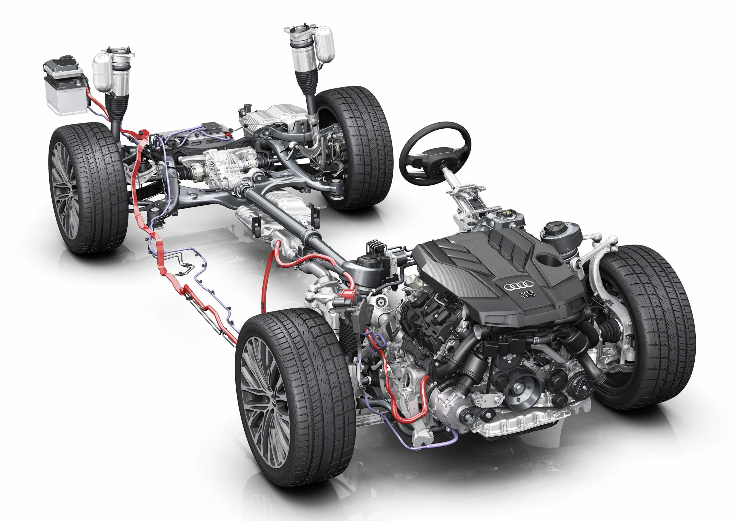 Mild-Hybrid 48 Volt-Antriebsstrang - Die neue Technologie kann den Verbrauch im Kundenbetrieb um bis zu 0,7 Liter pro 100 Kilometer senken.