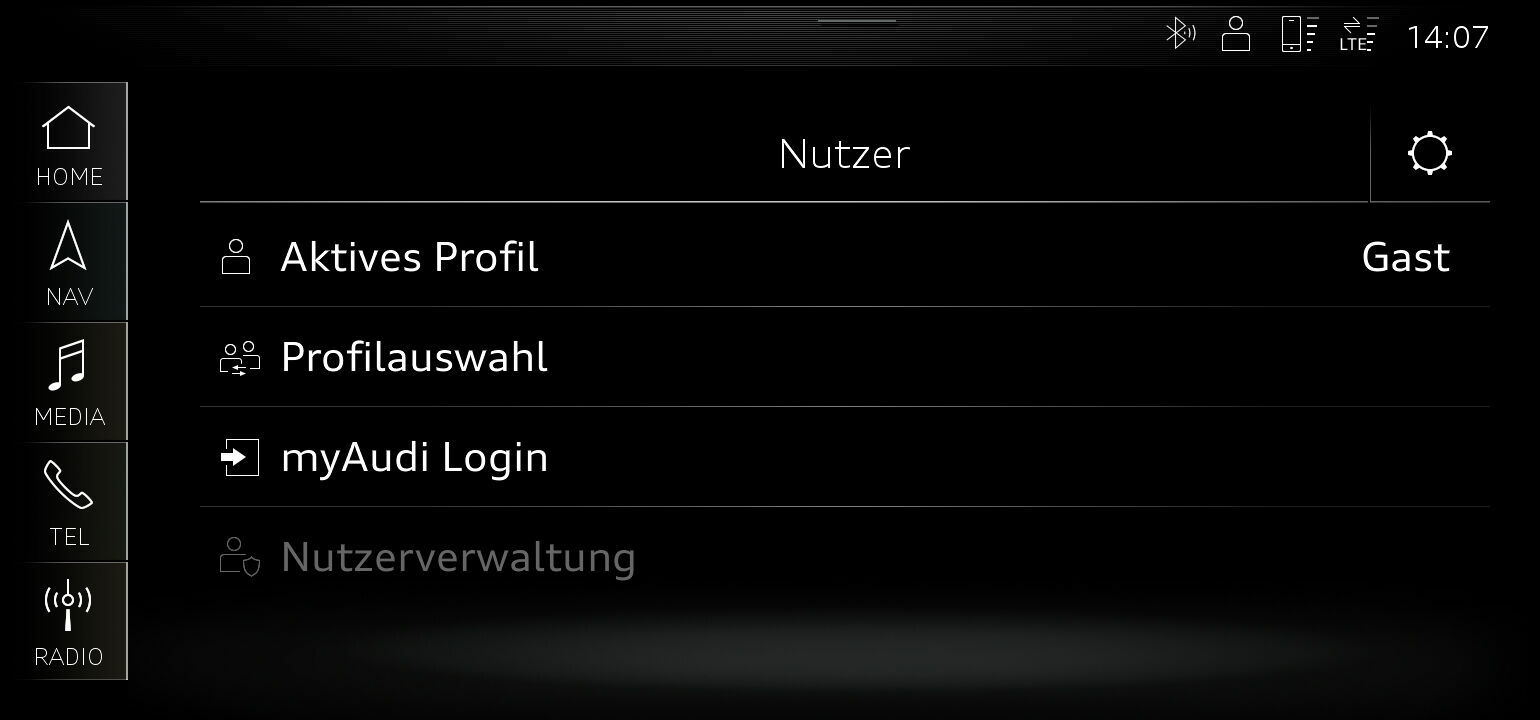 Personalisierung - Der Fahrer kann seine bevorzugten Einstellungen in individuellen Benutzerprofilen speichern.