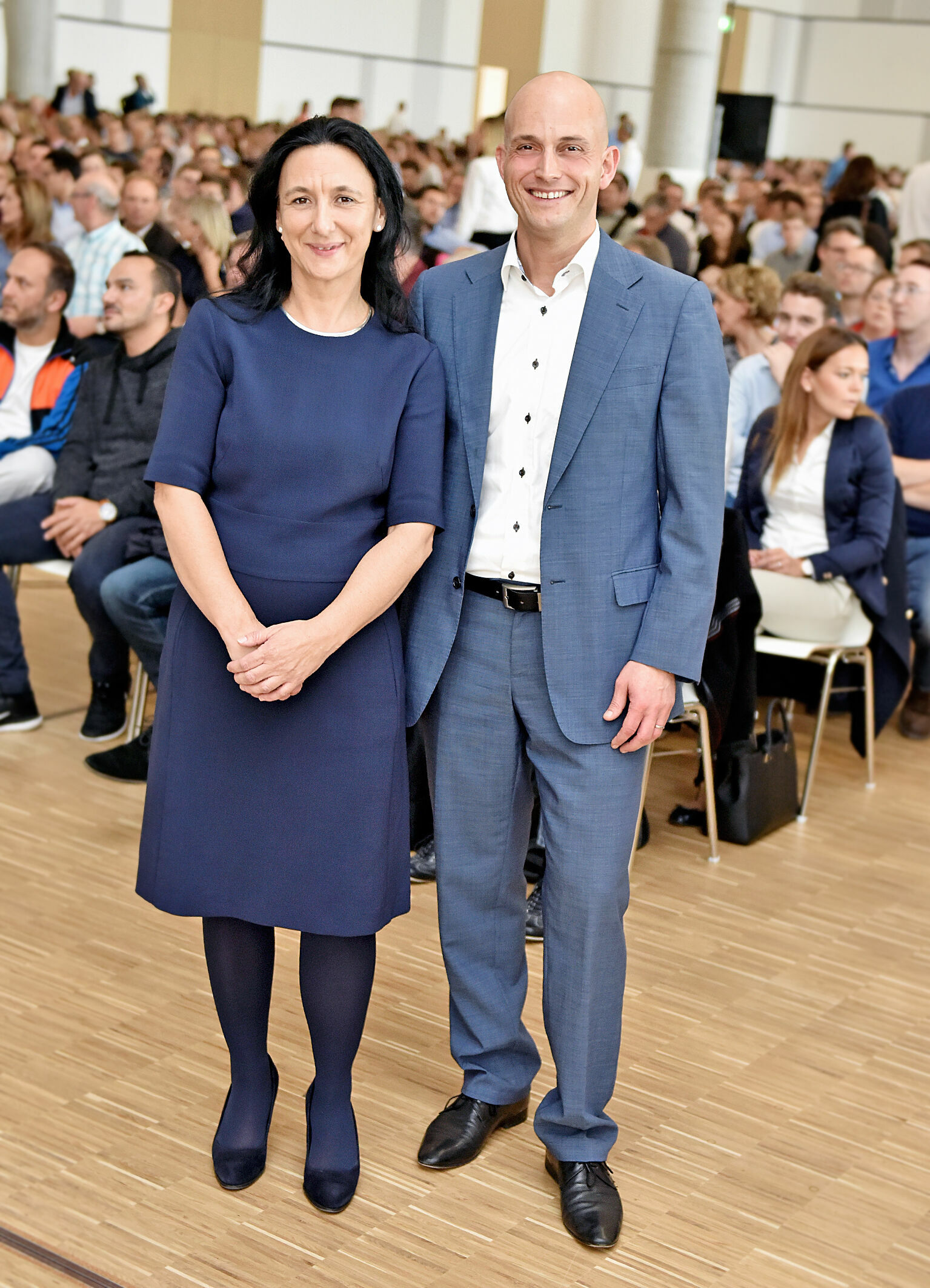 Generationswechsel beim Audi-Betriebsrat - Die neuen Stellvertretenden Audi-Betriebsratsvorsitzenden in Ingolstadt: Rita Beck und Jörg Schlagbauer.