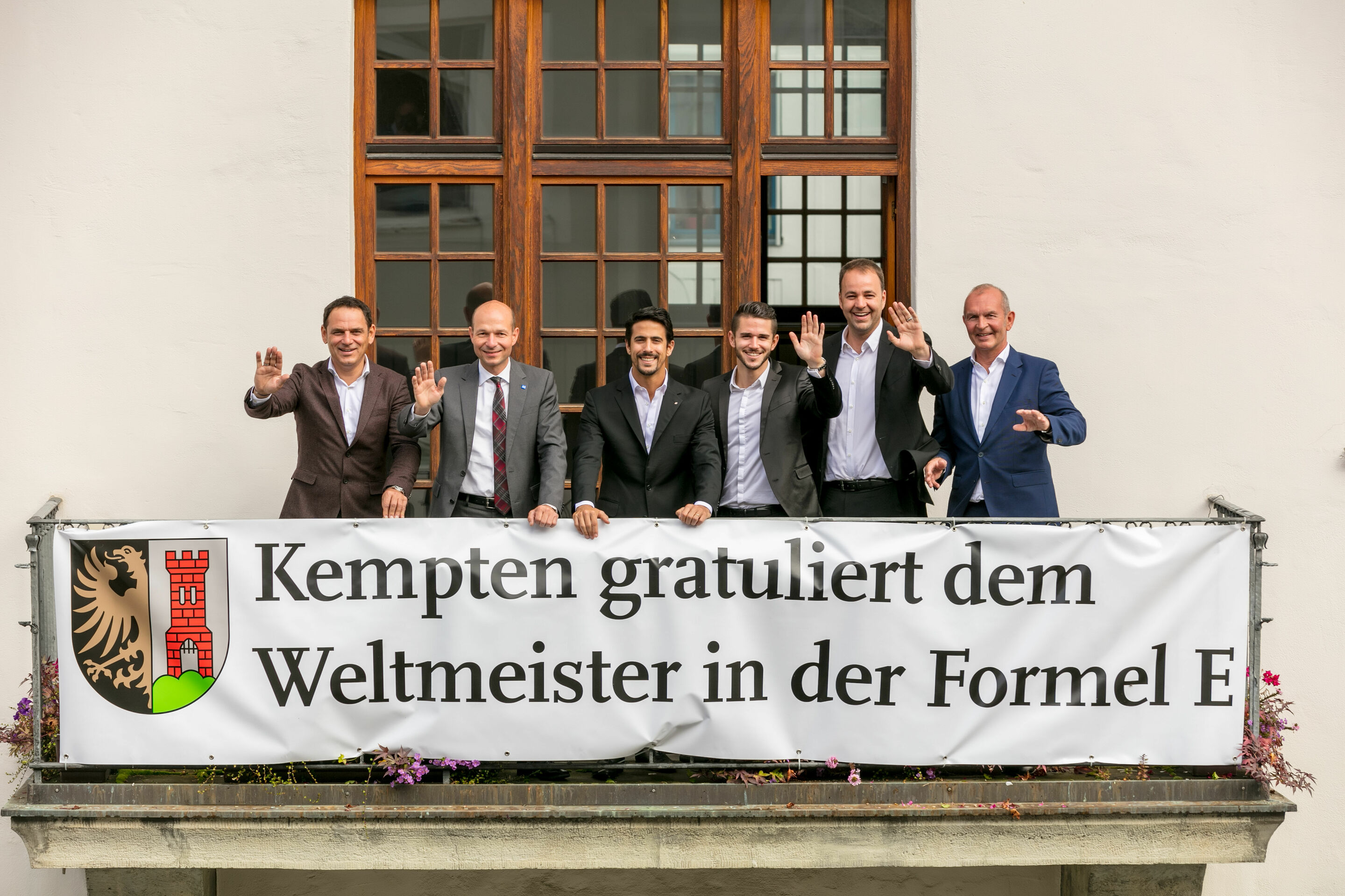 Lucas di Grassi und sein Team von der Stadt Kempten geehrt - Empfang im Rathaus Kempten für Lucas di Grassi, Daniel Abt und das gesamte Team Audi Sport ABT Schaeffler