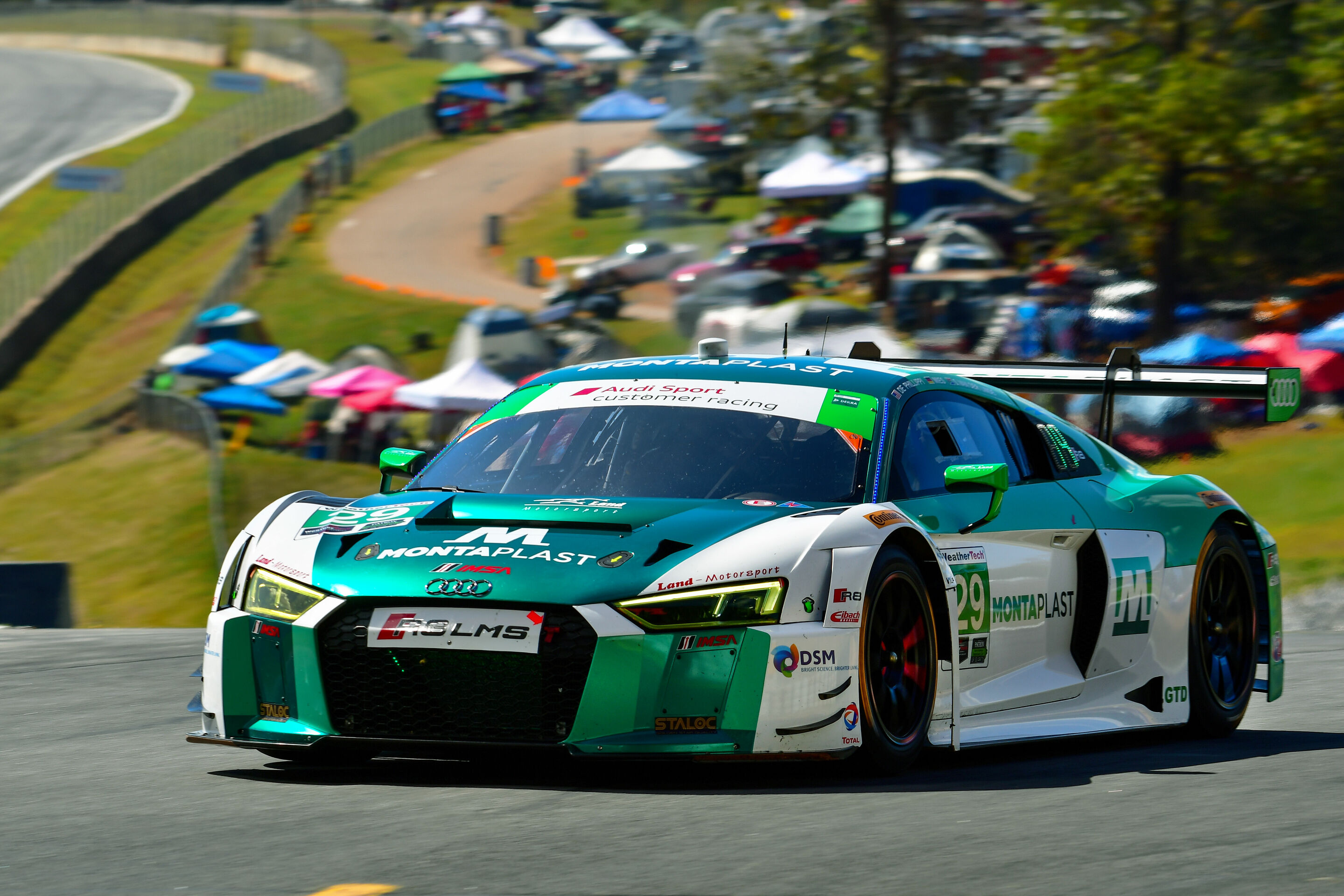 IMSA WeatherTech SportsCar Championship 2017 - Audi R8 LMS #29 (Montaplast by Land-Motorsport), Sheldon van der Linde/Christopher Mies/Connor De Phillippi