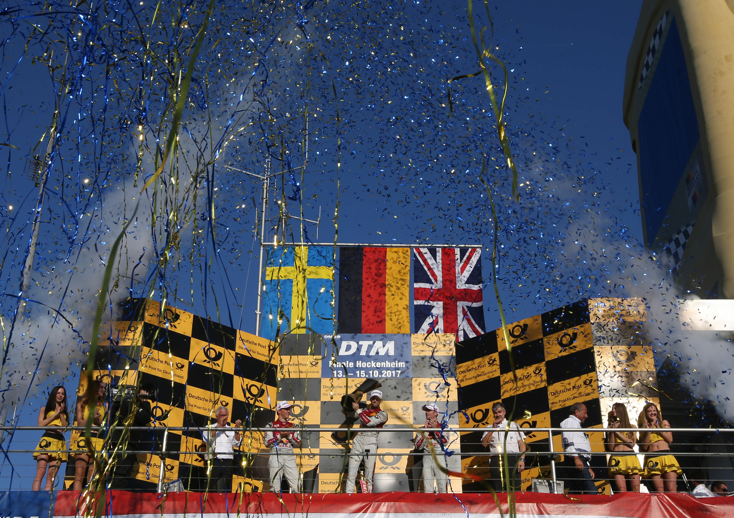 DTM Finale Hockenheim 2017 - Arno Zensen, Mattias Ekström, René Rast, Jamie Green, Dieter Gass