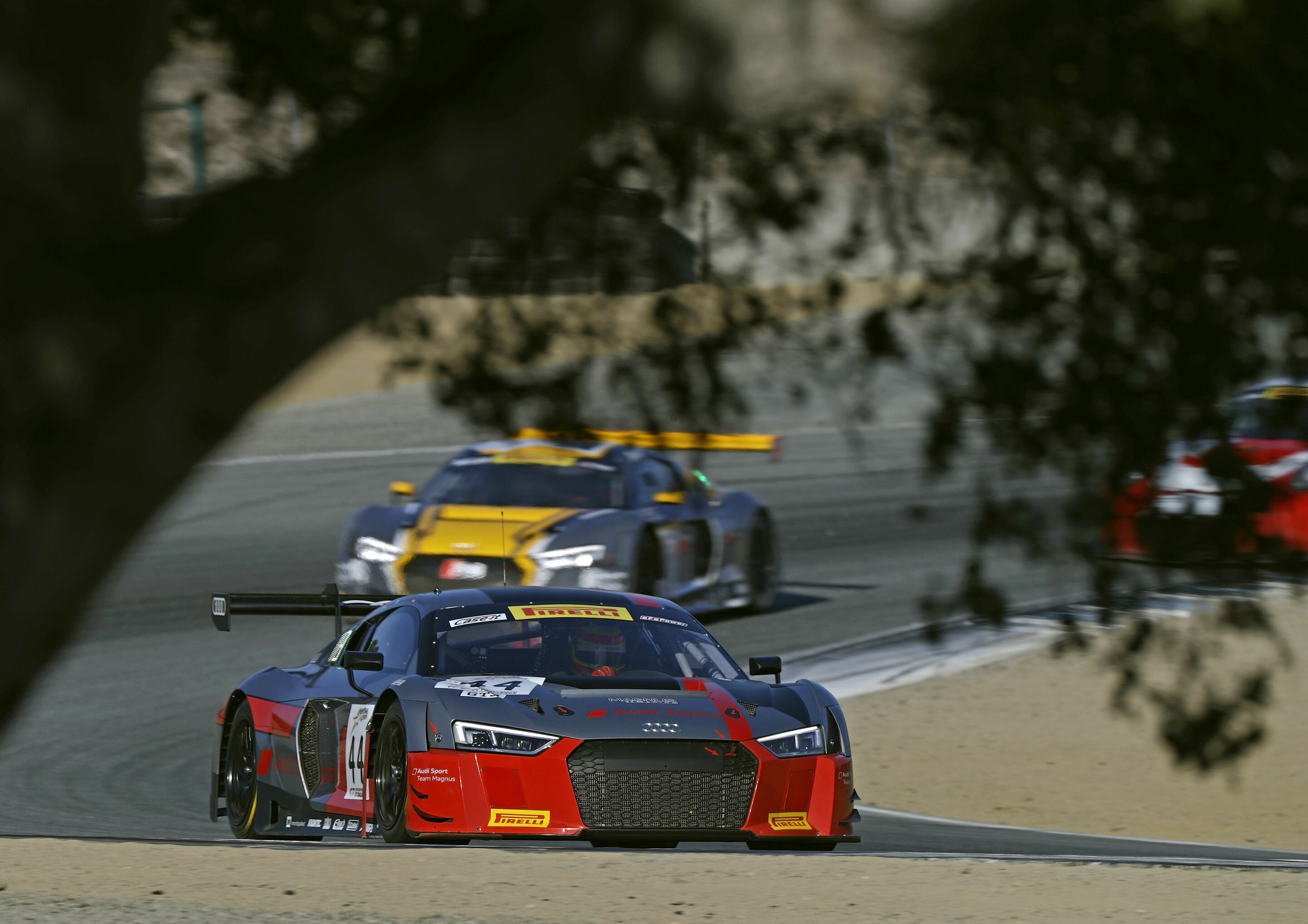 California 8 Hours 2017 - Audi R8 LMS #44 (Audi Sport Team Magnus), Pierre Kaffer/Kelvin van der Linde/Markus Winkelhock