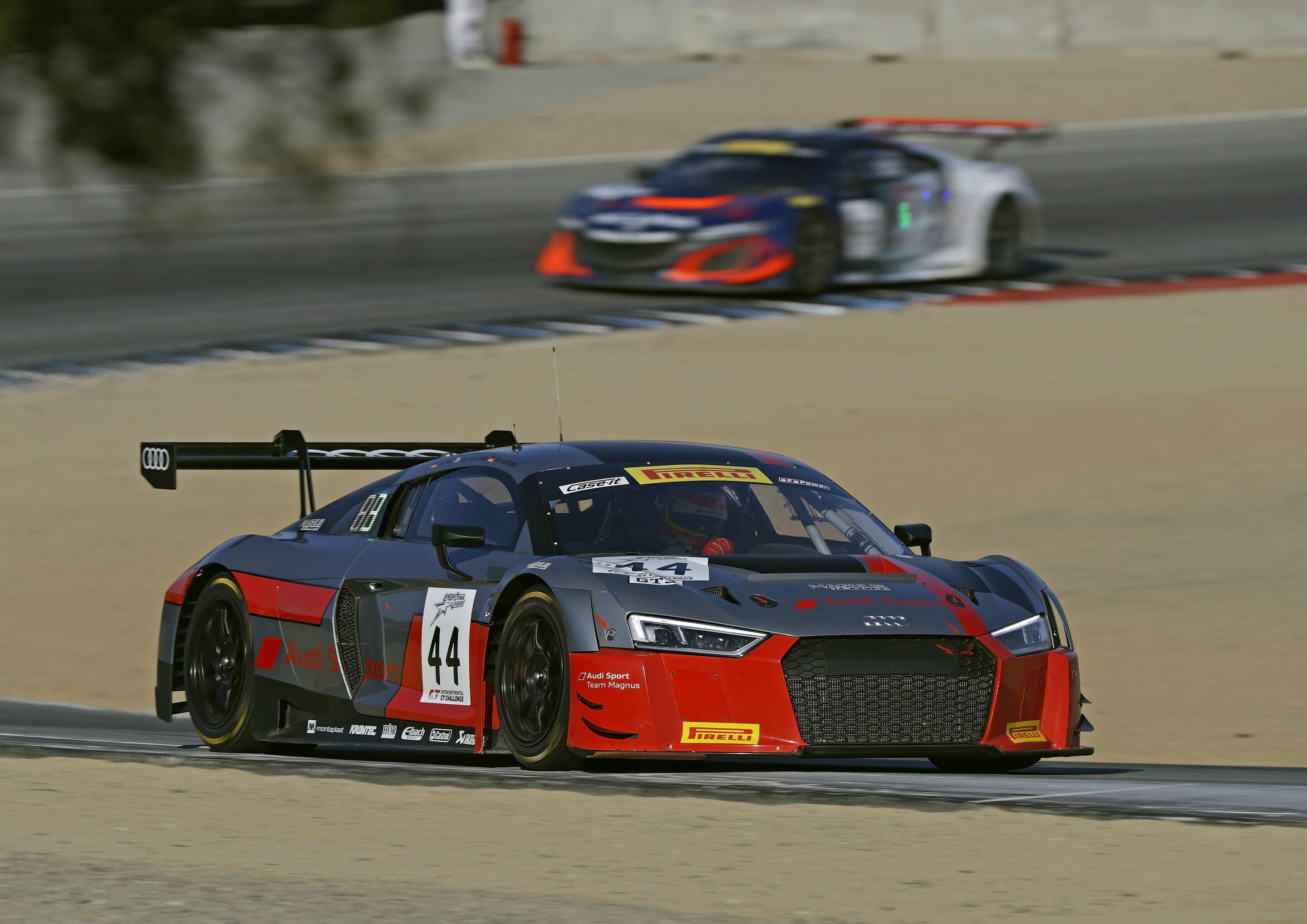 California 8 Hours 2017 - Audi R8 LMS #44 (Audi Sport Team Magnus), Pierre Kaffer/Kelvin van der Linde/Markus Winkelhock