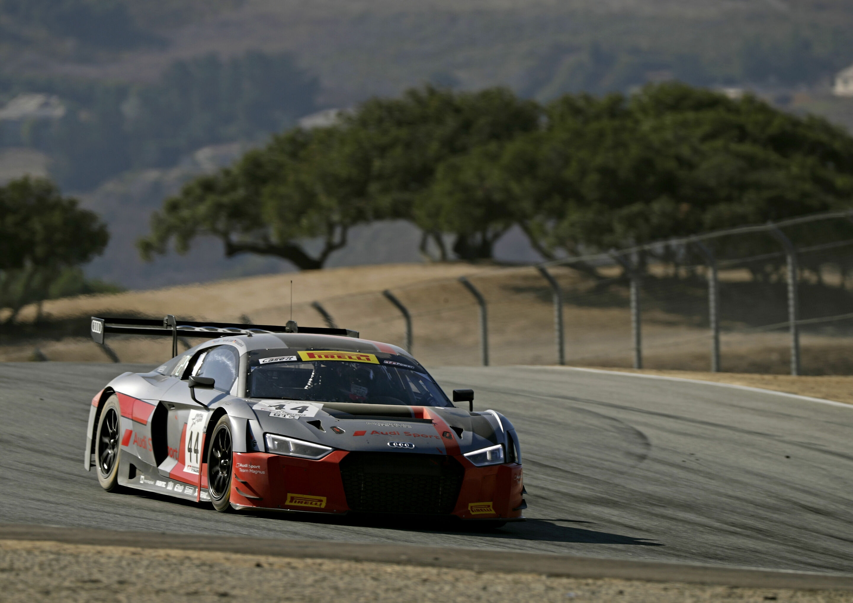 California 8 Hours 2017 - Audi R8 LMS #44 (Audi Sport Team Magnus), Pierre Kaffer/Kelvin van der Linde/Markus Winkelhock