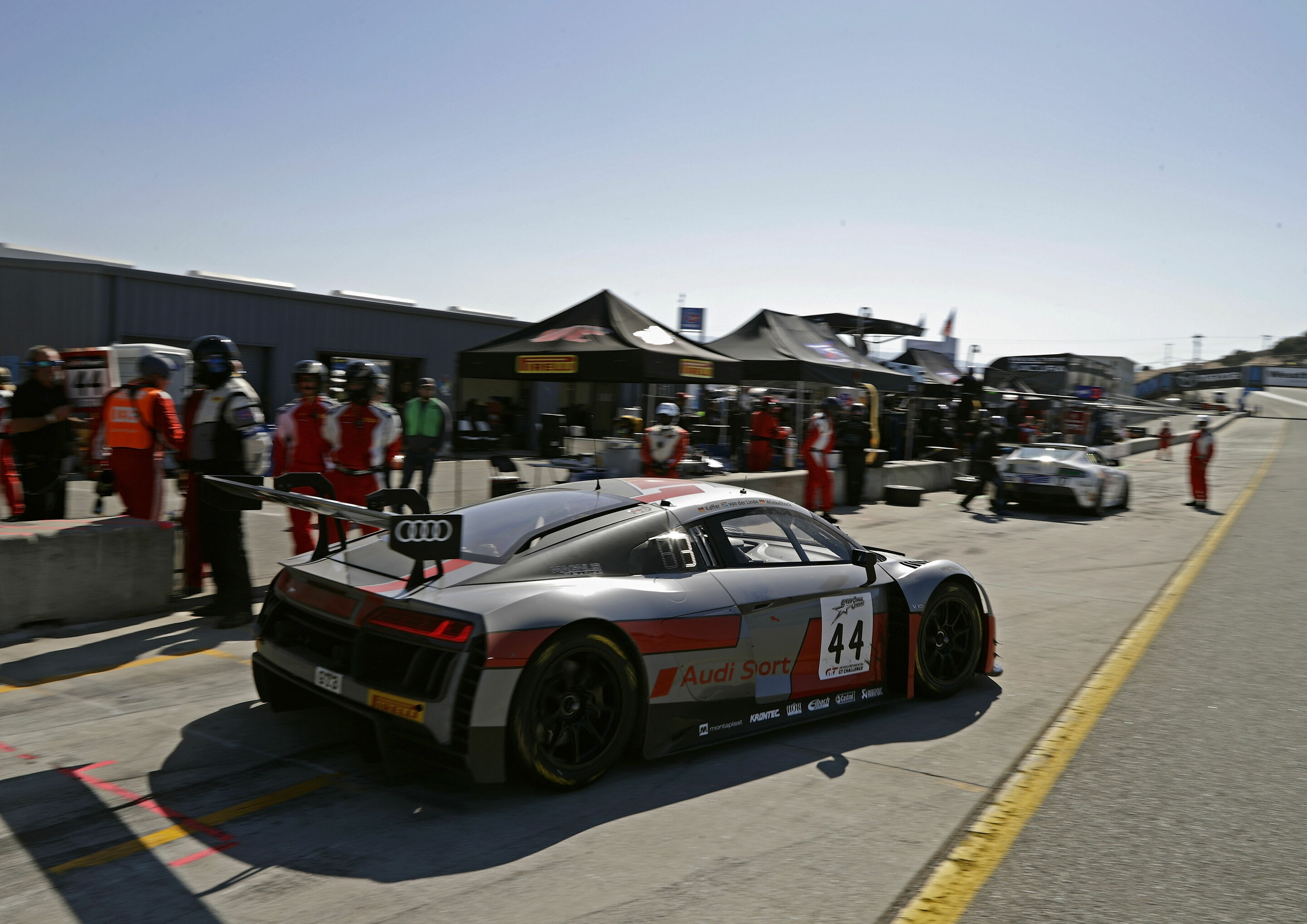 California 8 Hours 2017 - Audi R8 LMS #44 (Audi Sport Team Magnus), Pierre Kaffer/Kelvin van der Linde/Markus Winkelhock