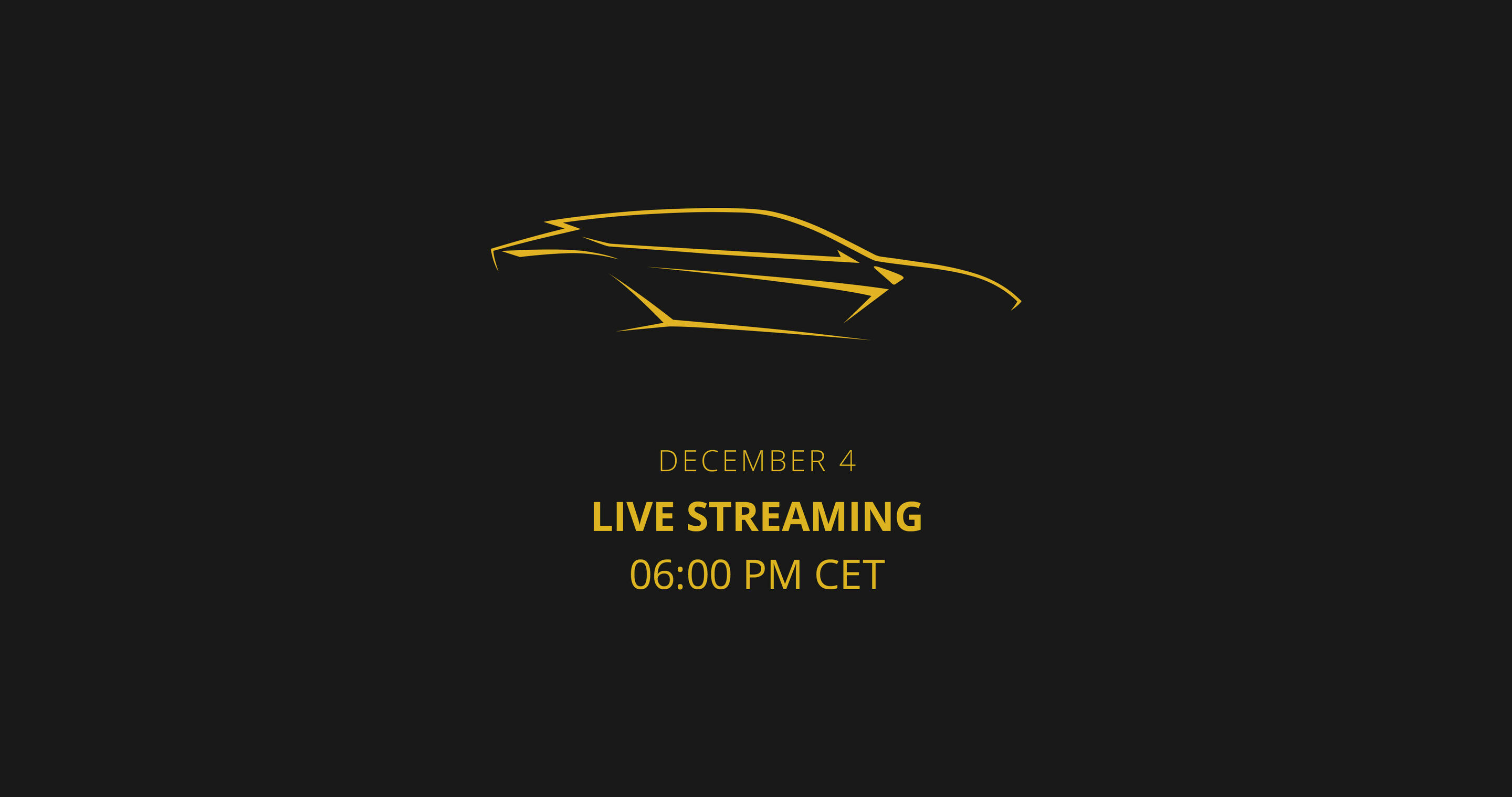 Silhouette of Lamborghini Urus - Announcement of the world premiere of the Lamborghini Urus