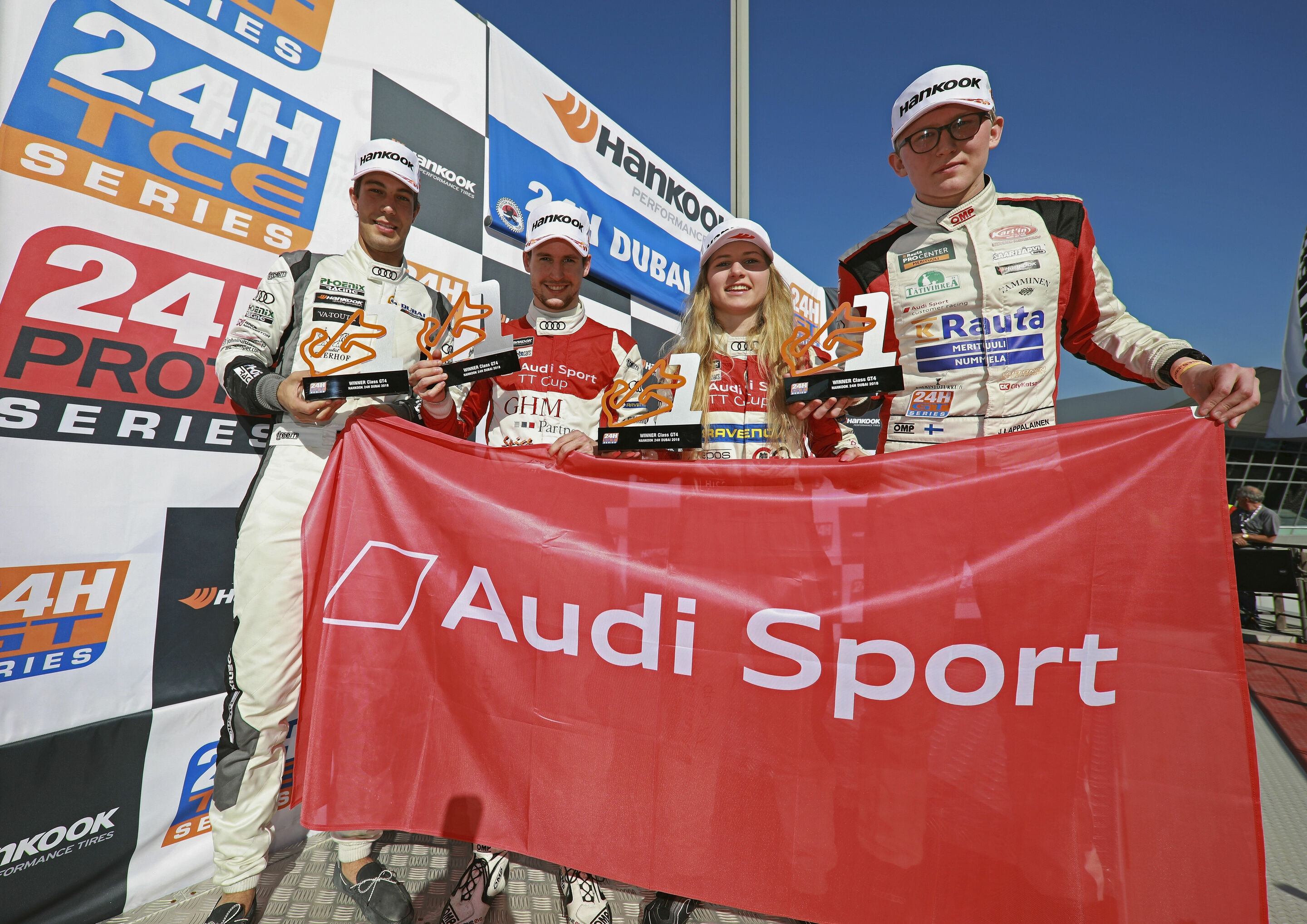 24h Dubai 2018 - John-Louis Jasper, Philip Ellis, Gosia Rdest, Joonas Lappalainen