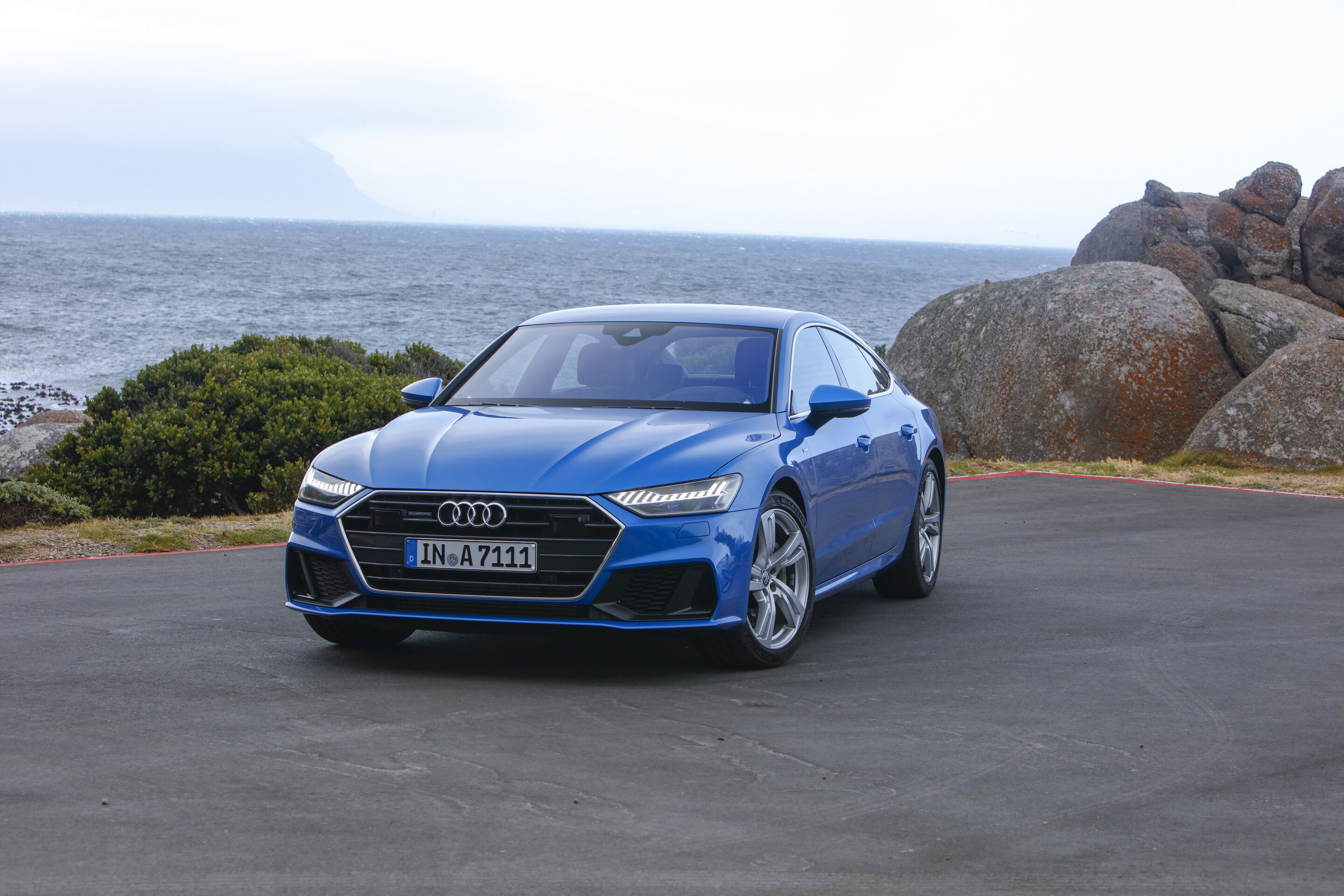 Audi A7 Sportback (until 2025) - Static photo,
Colour: Ara blue