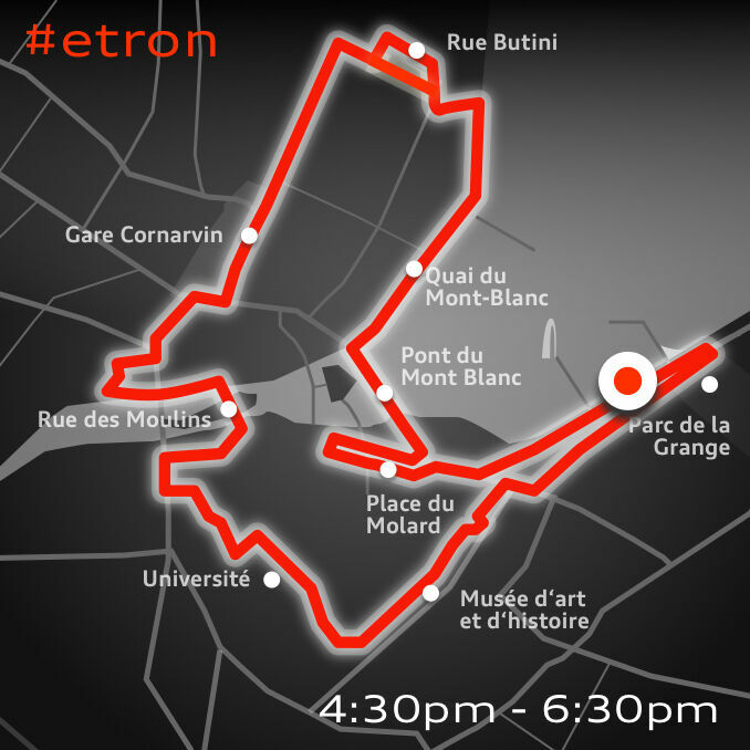 e-tron map Geneva: Location B - e-tron map Geneva: Location B