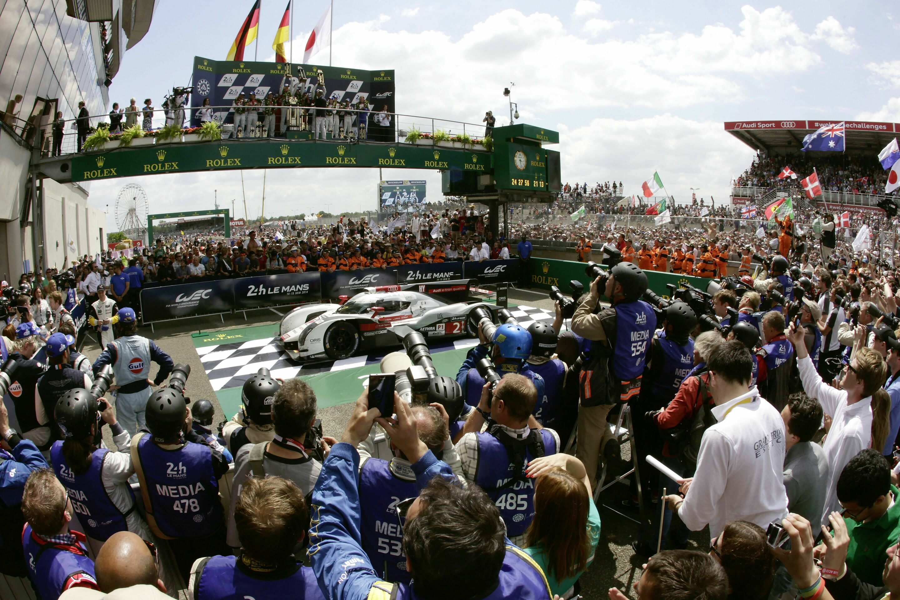 Le Mans 2014 - Podium Le Mans 2014