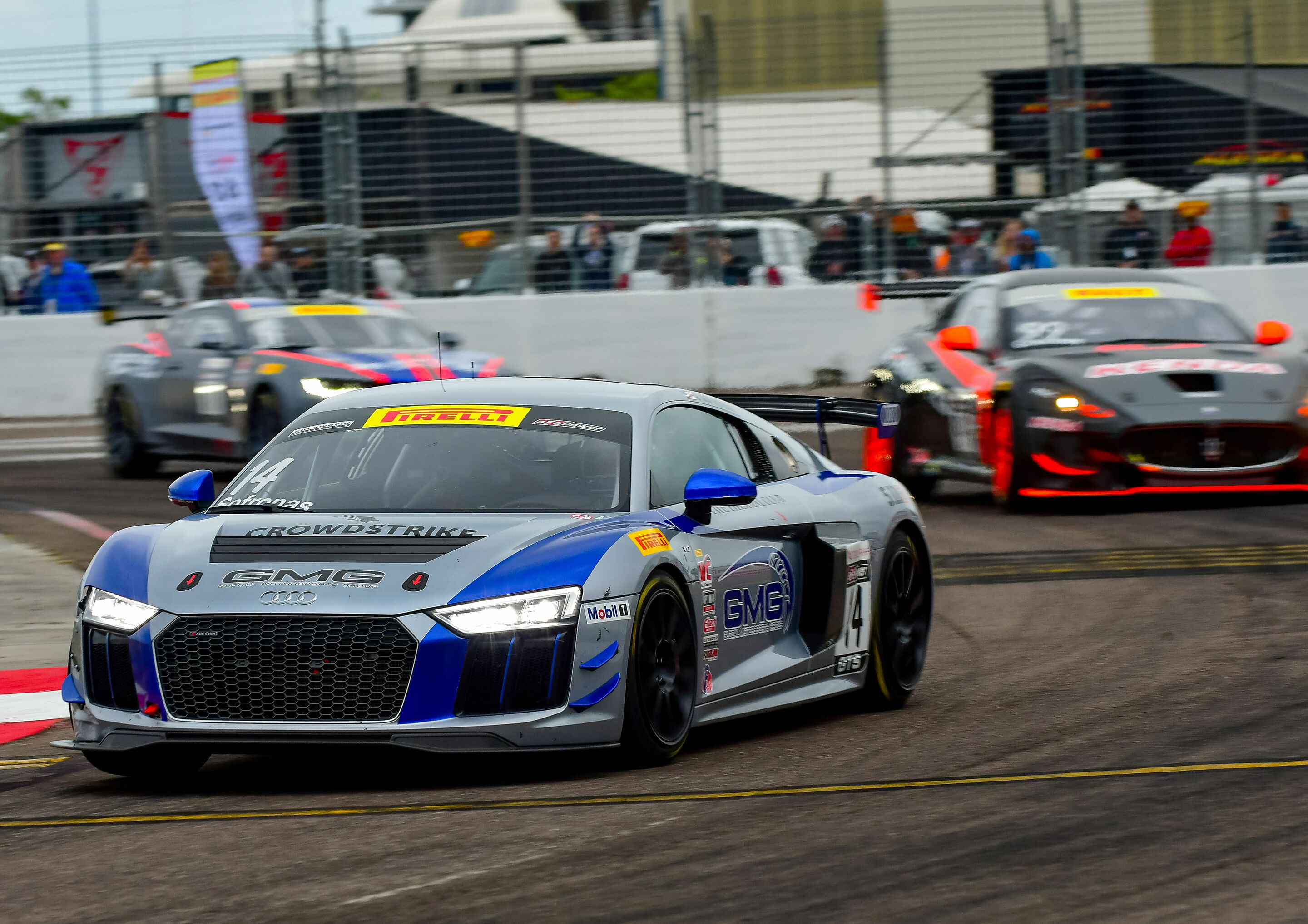 Pirelli World Challenge 2018 - Audi R8 LMS GT4 #14 (GMG Racing), James F. Sofronas