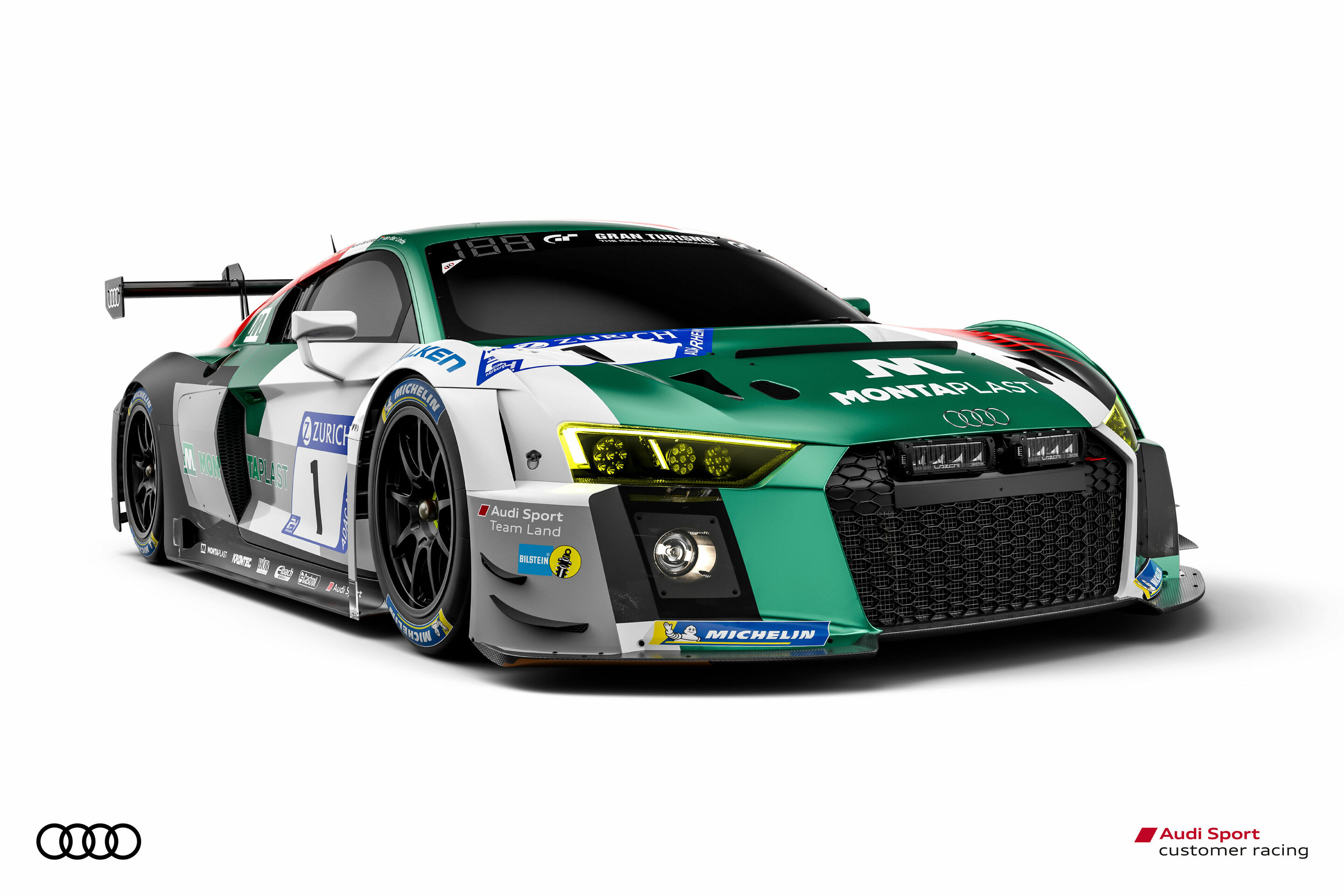 24h Nürburgring 2018 - Audi R8 LMS #1 (Audi Sport Team Land), 
Kelvin van der Linde/Sheldon van der Linde/Christopher Mies/René Rast