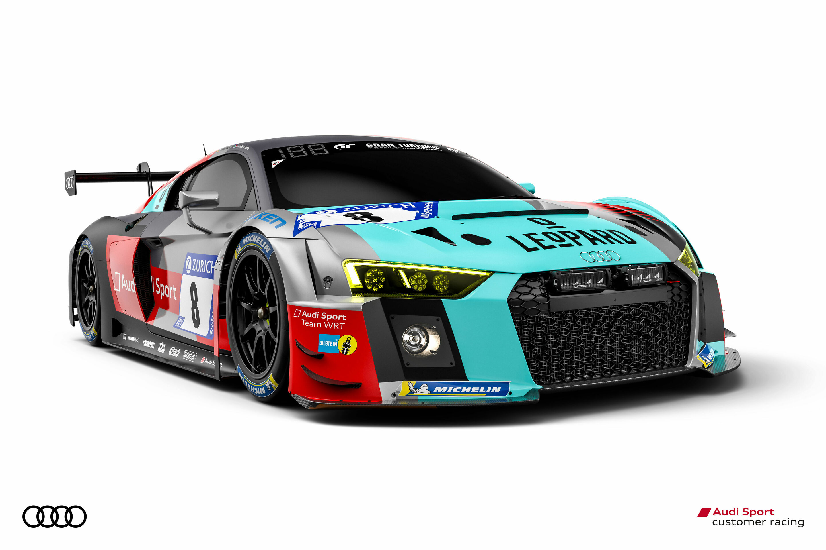24h Nürburgring 2018 - Audi R8 LMS #8 (Audi Sport Team WRT), Robin Frijns/Kelvin van der Linde/René Rast/Dries Vanthoor