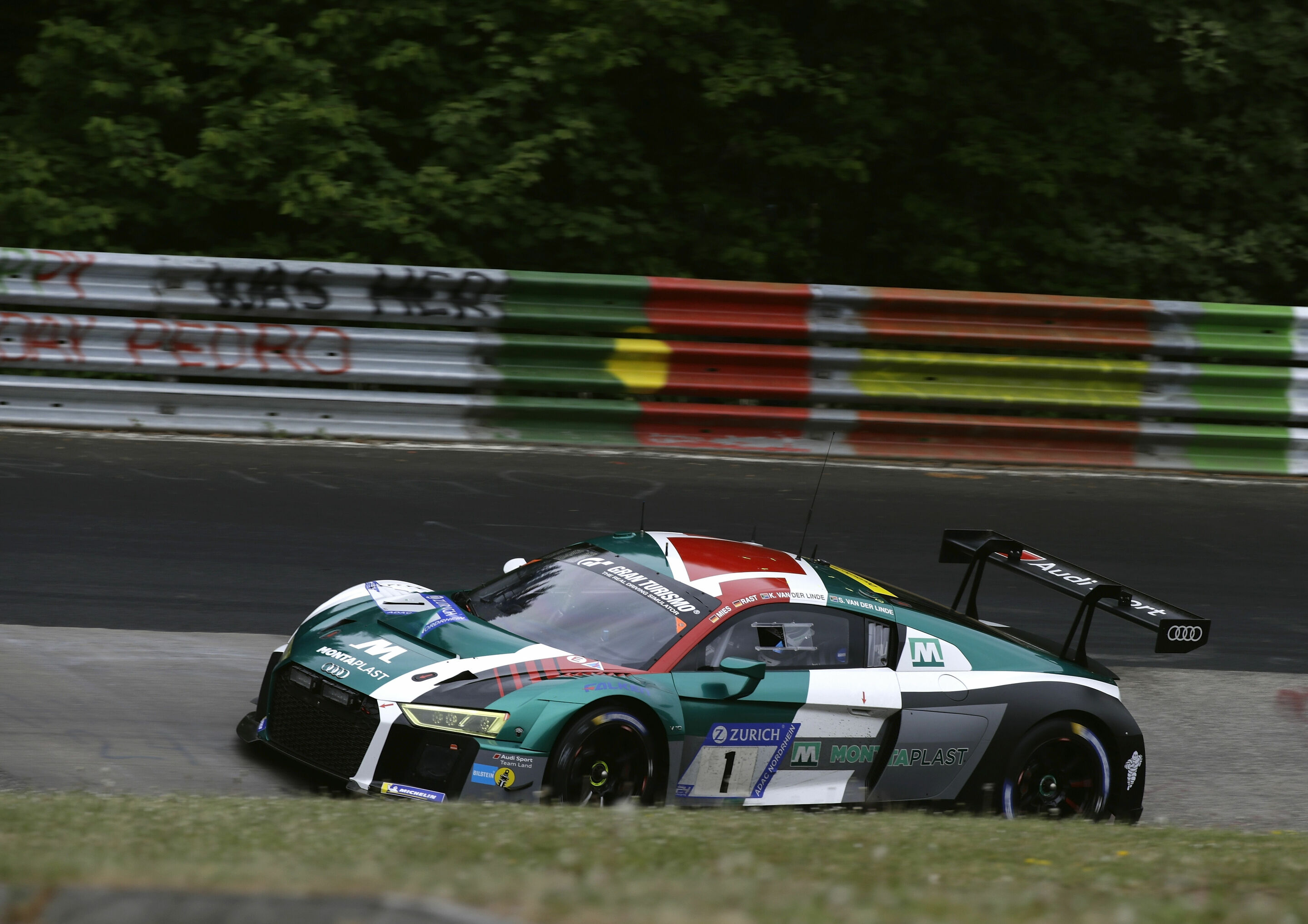 24h Nürburgring 2018 - Audi R8 LMS #1 (Audi Sport Team Land), Kelvin van der Linde/Sheldon van der Linde/Christopher Mies/René Rast